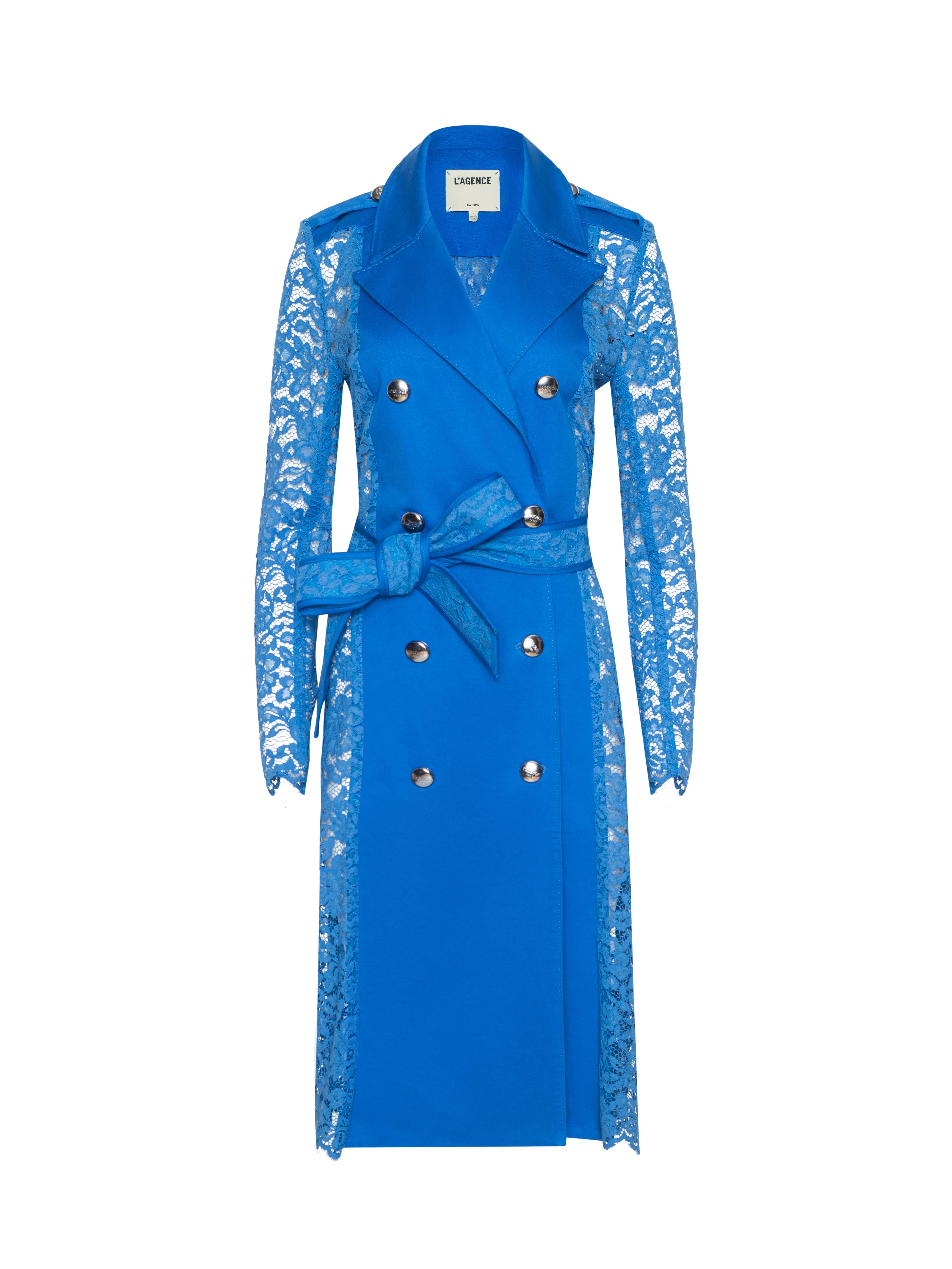 L'AGENCE - Amata Lace Trench Coat - Image 8