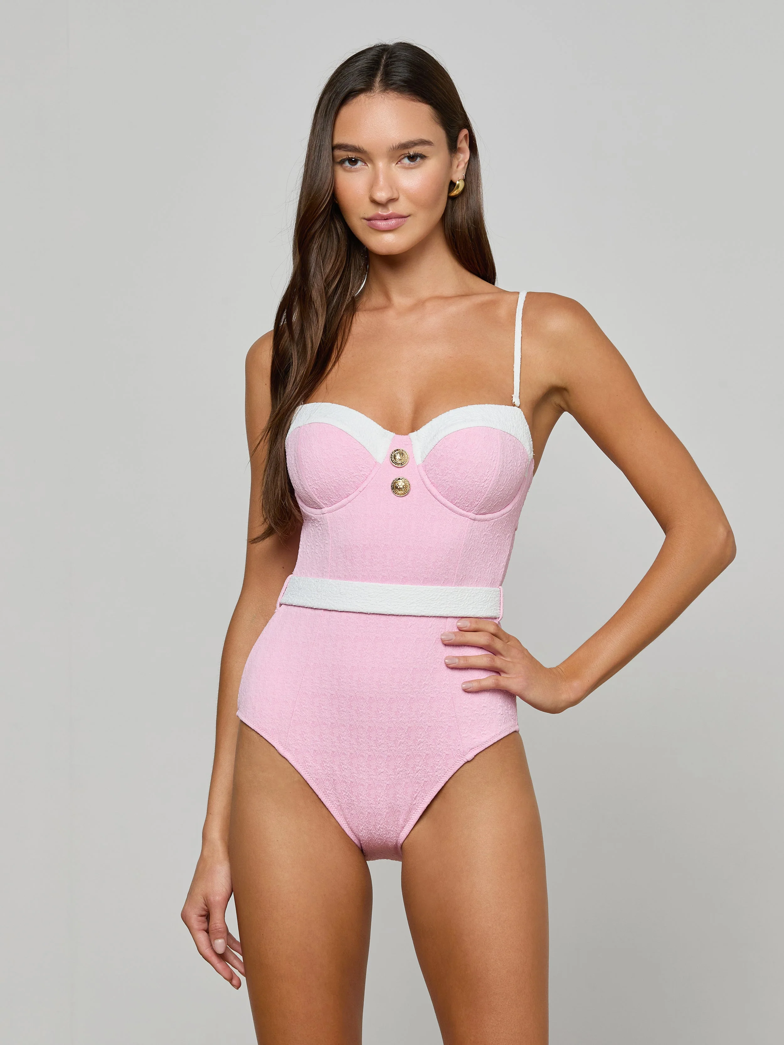 L'AGENCE - Amie Bandeau One - Piece Swimsuit