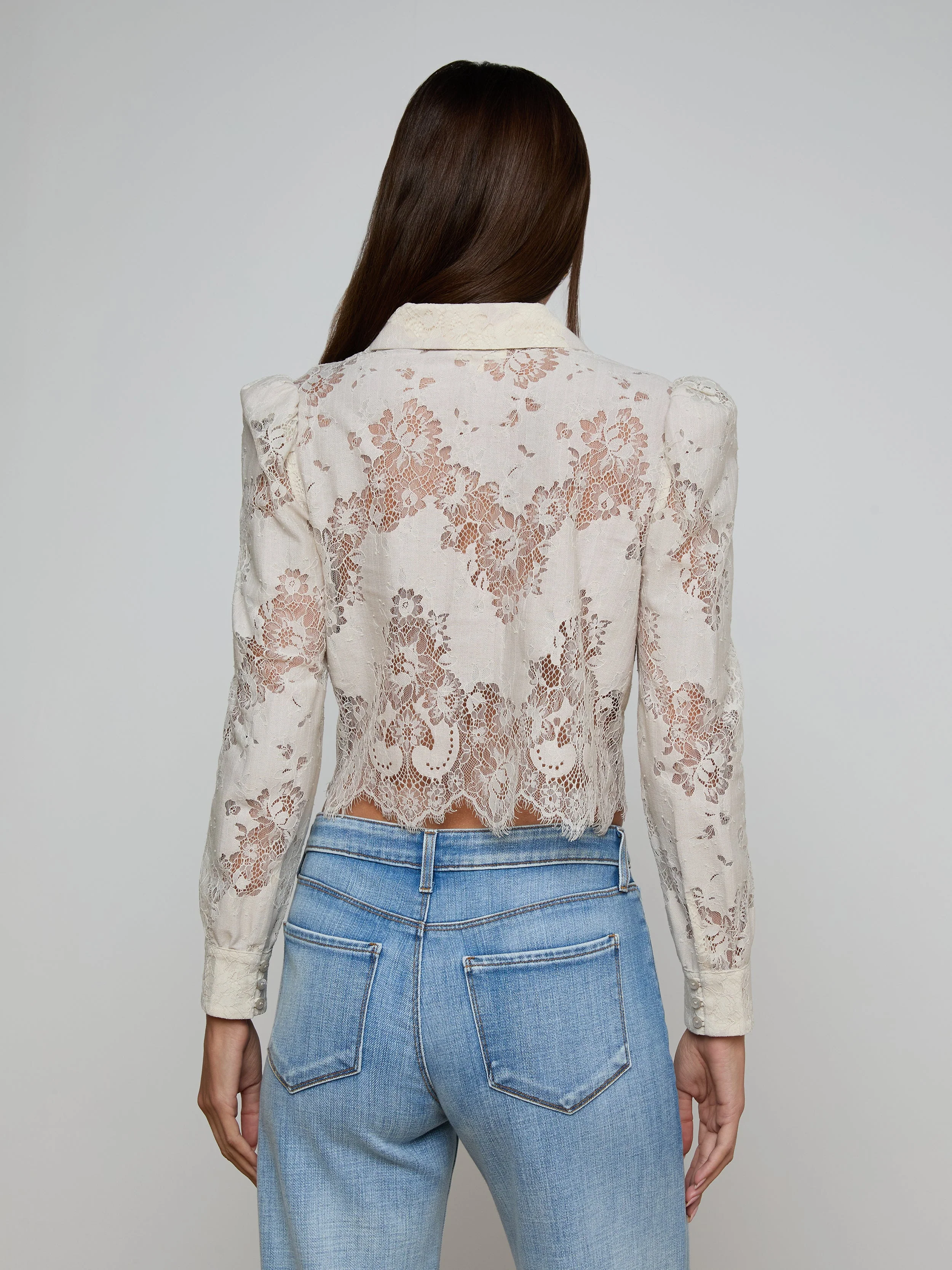 L'AGENCE - Anita Lace Blouse - Image 4