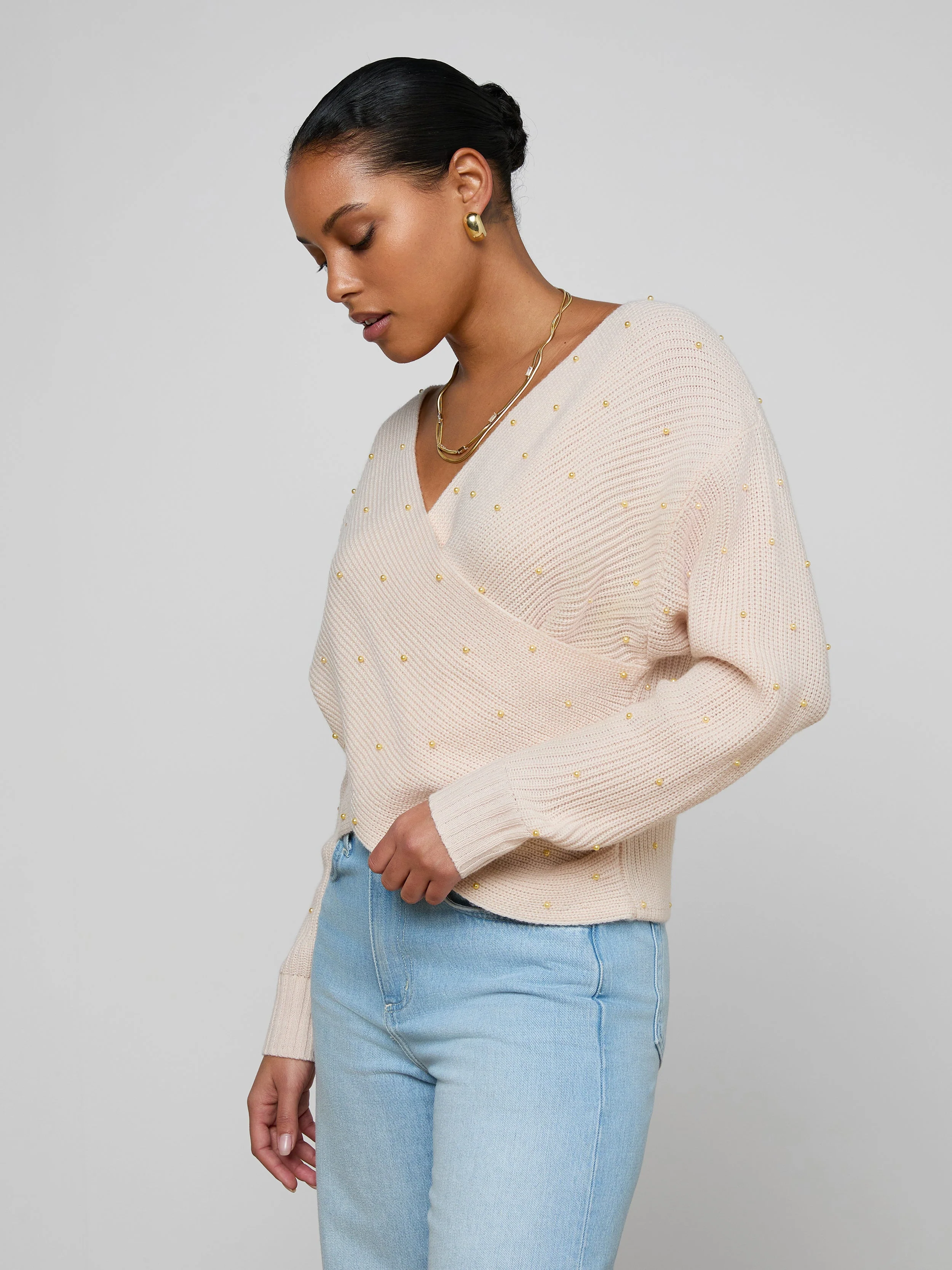 L'AGENCE - Antonella Crossover Sweater - Image 3