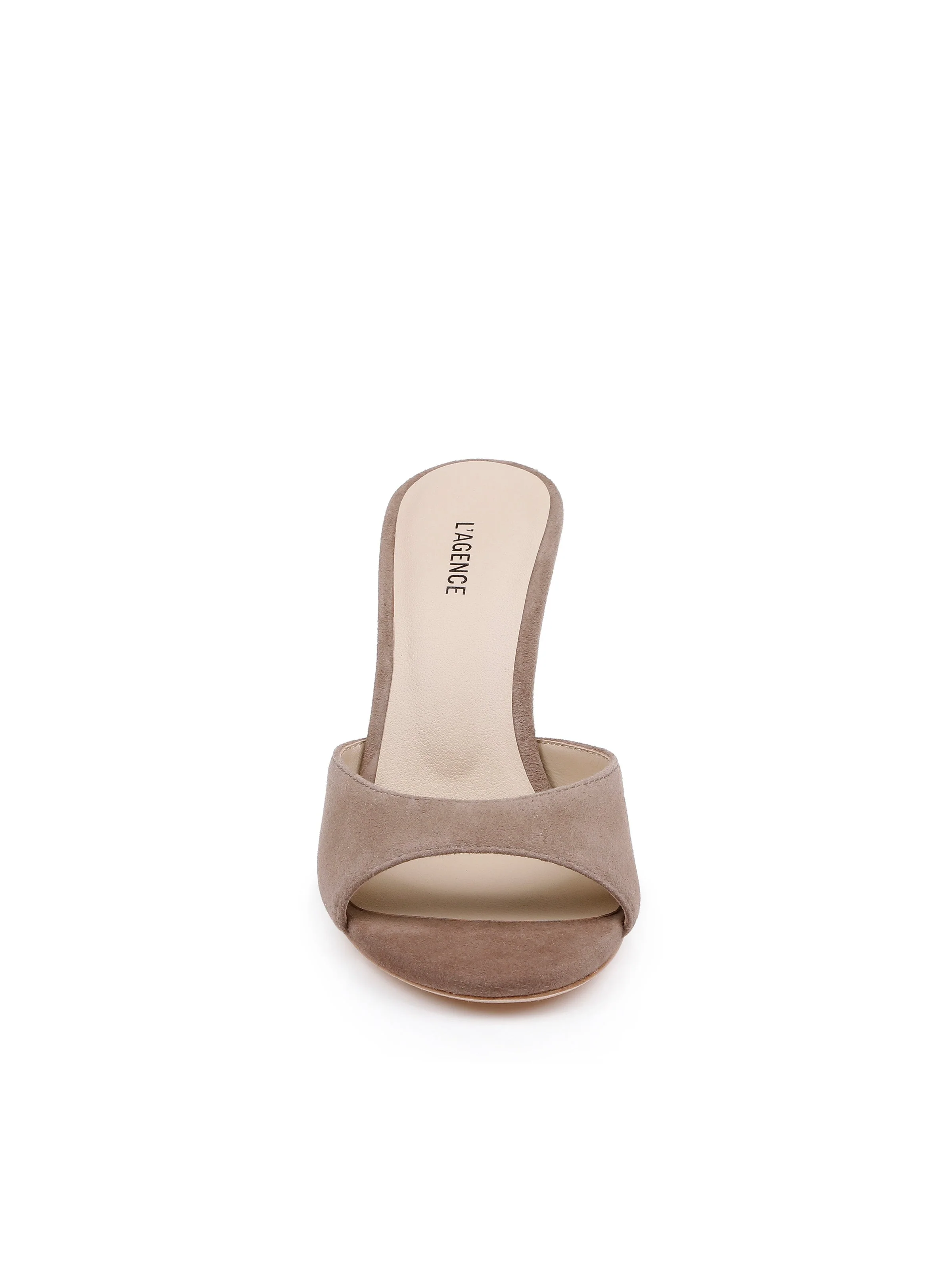 L'AGENCE - Avery Suede Open - Toe Mule - Image 3