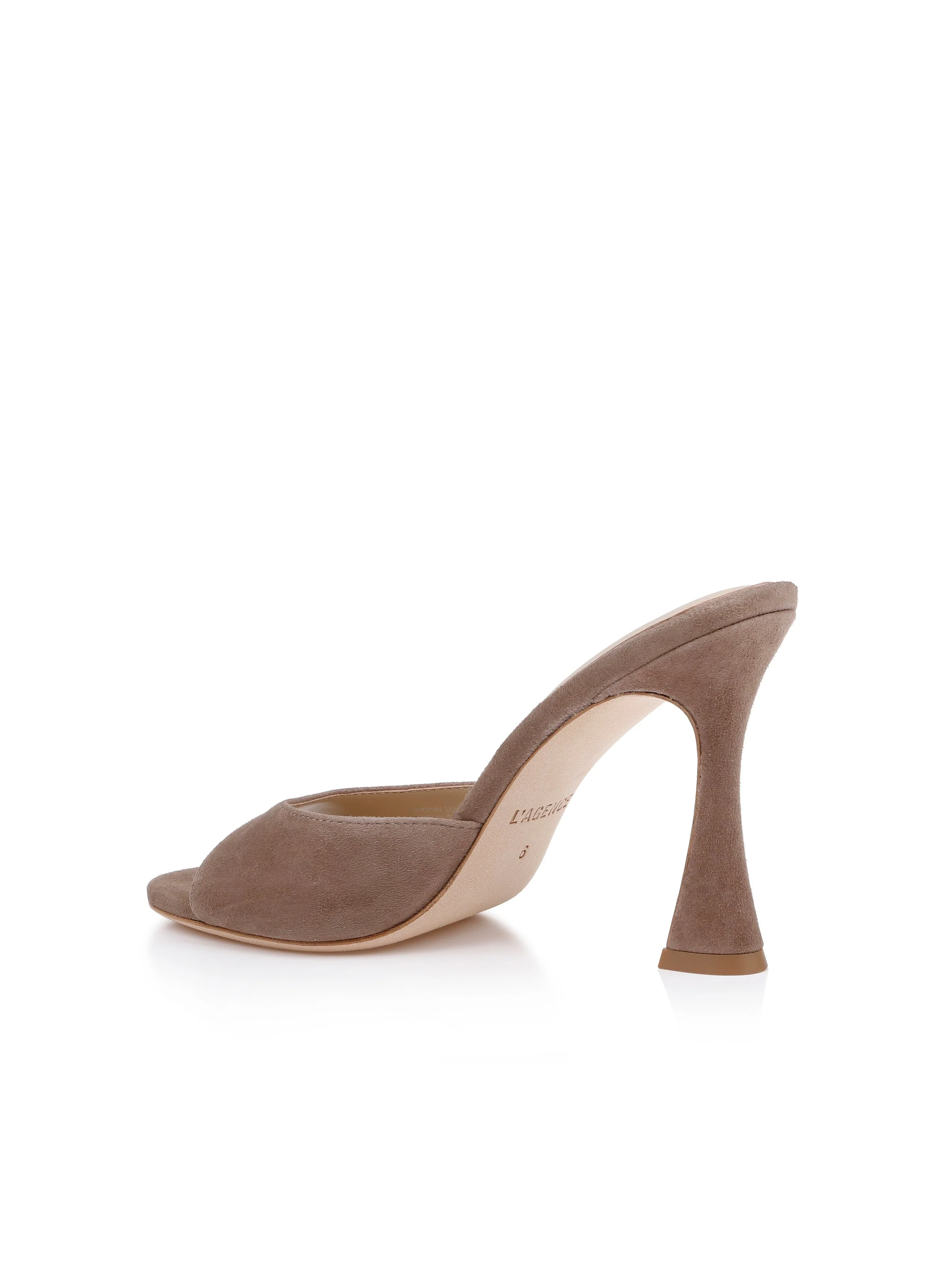 L'AGENCE - Avery Suede Open - Toe Mule - Image 4