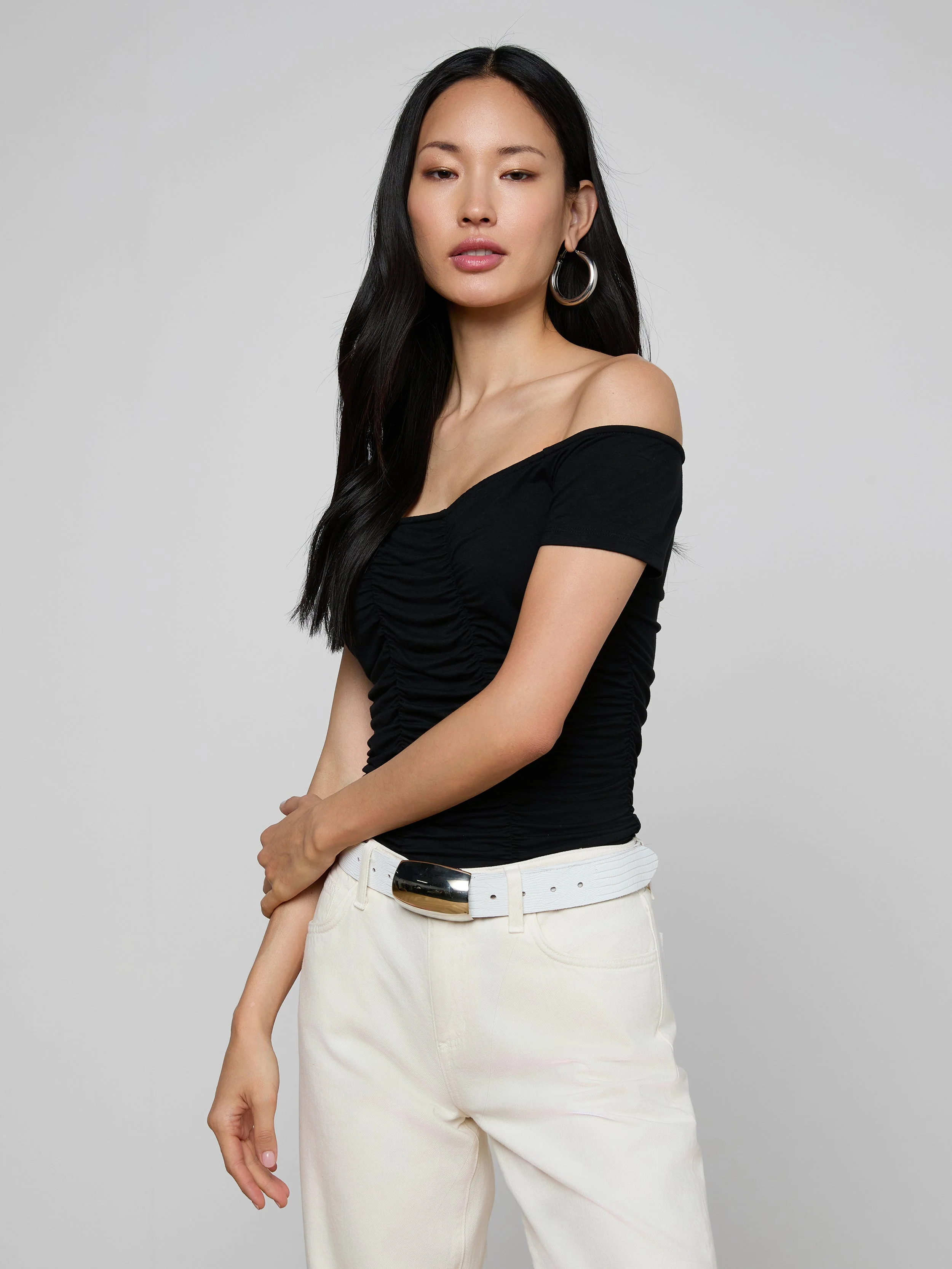 L'AGENCE - Baliegh Ruched Bodysuit - Image 2