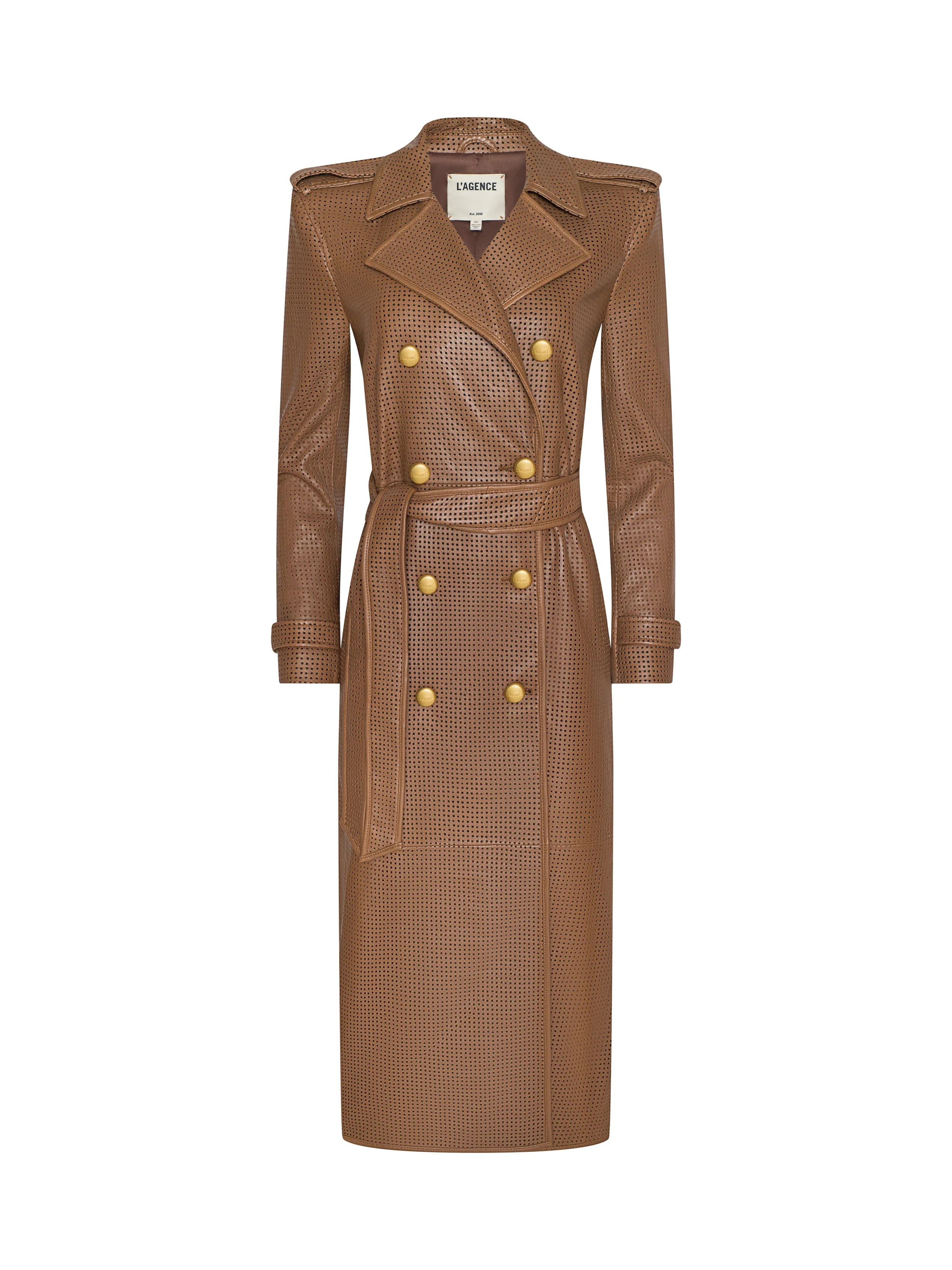L'AGENCE - Baylee Leather Trench Coat - Image 7