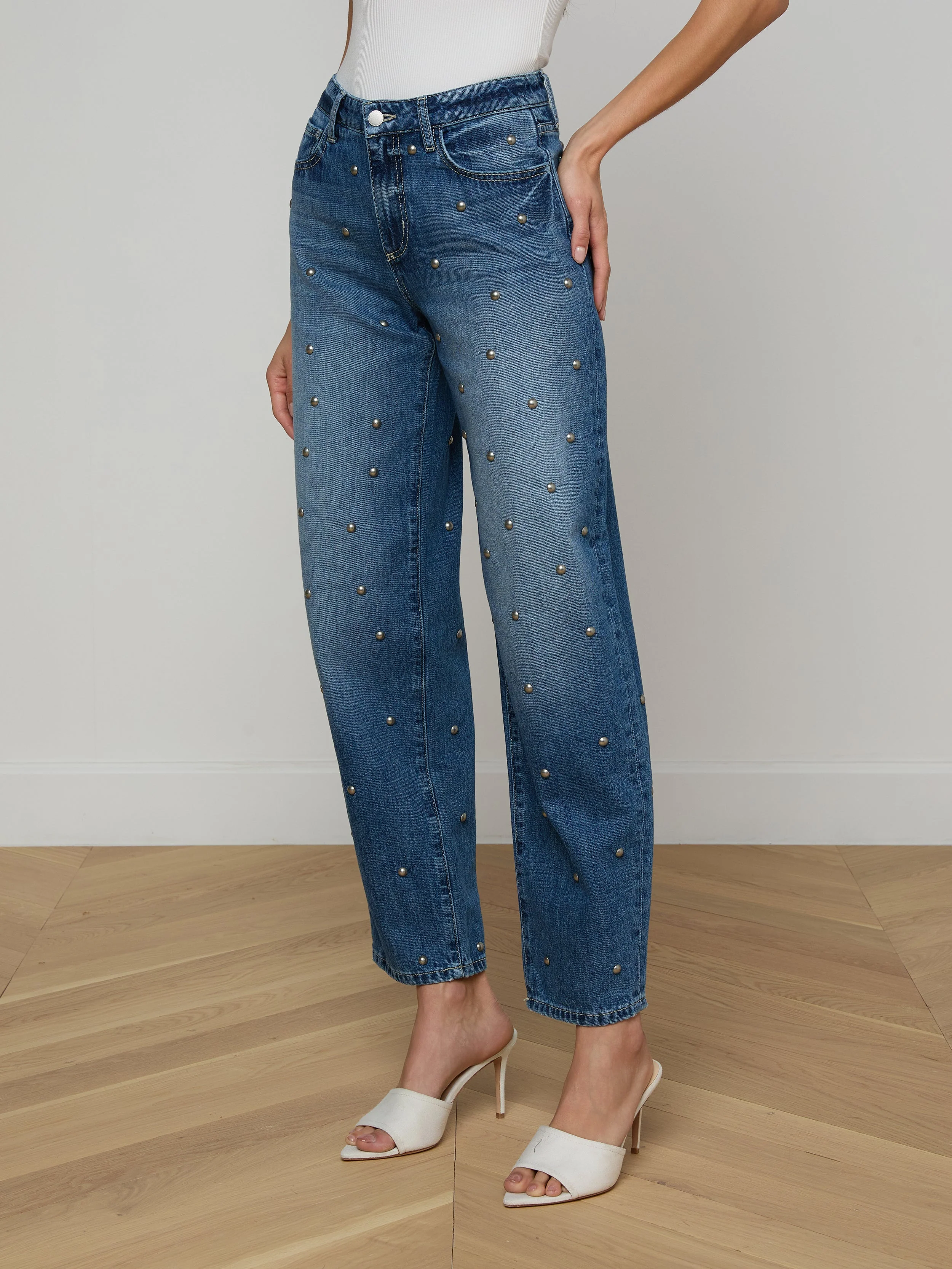 L'AGENCE - Bex Studded Rodeo Jean - Image 4