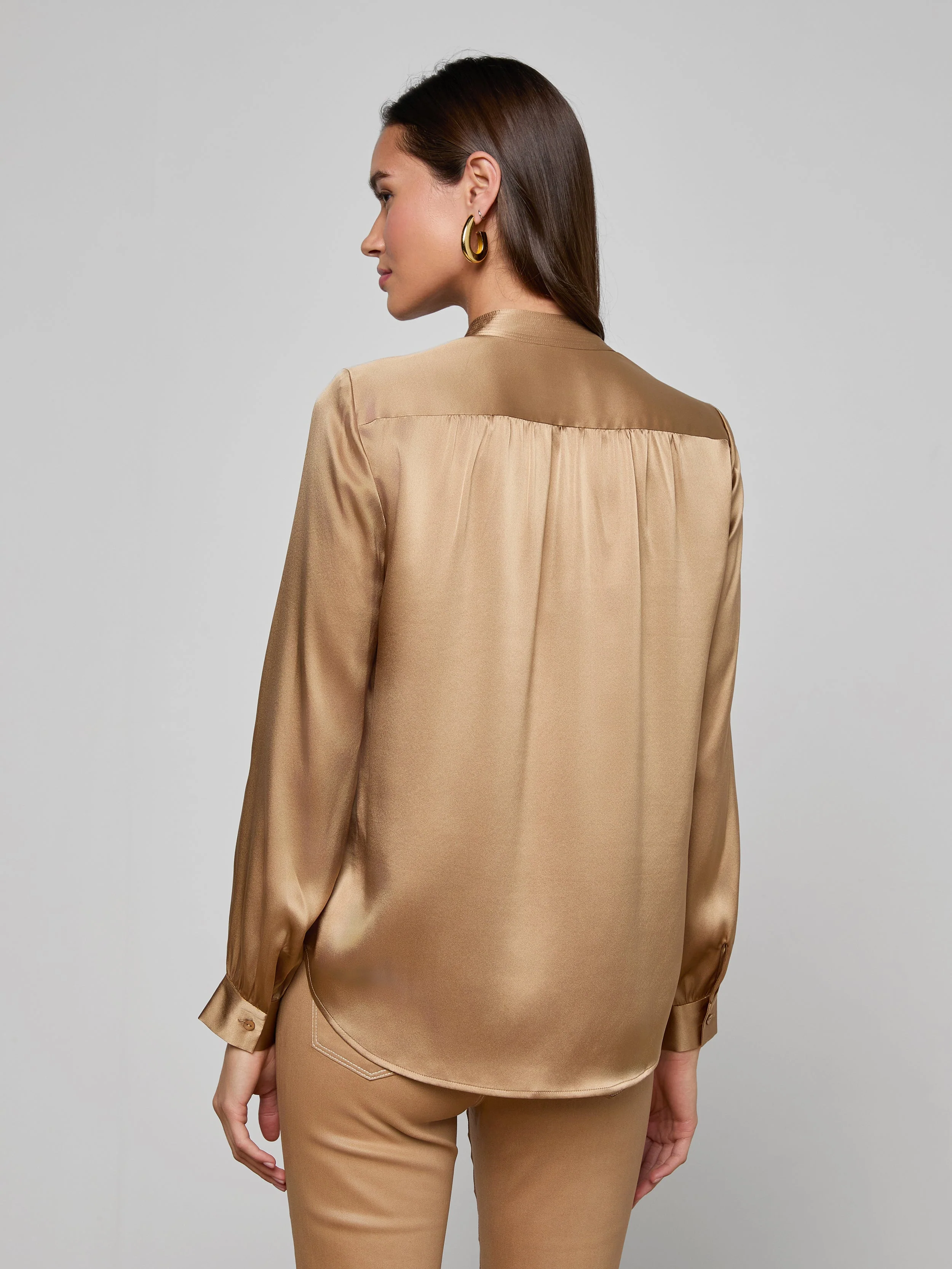 L'AGENCE - Bianca Silk Blouse - Image 5