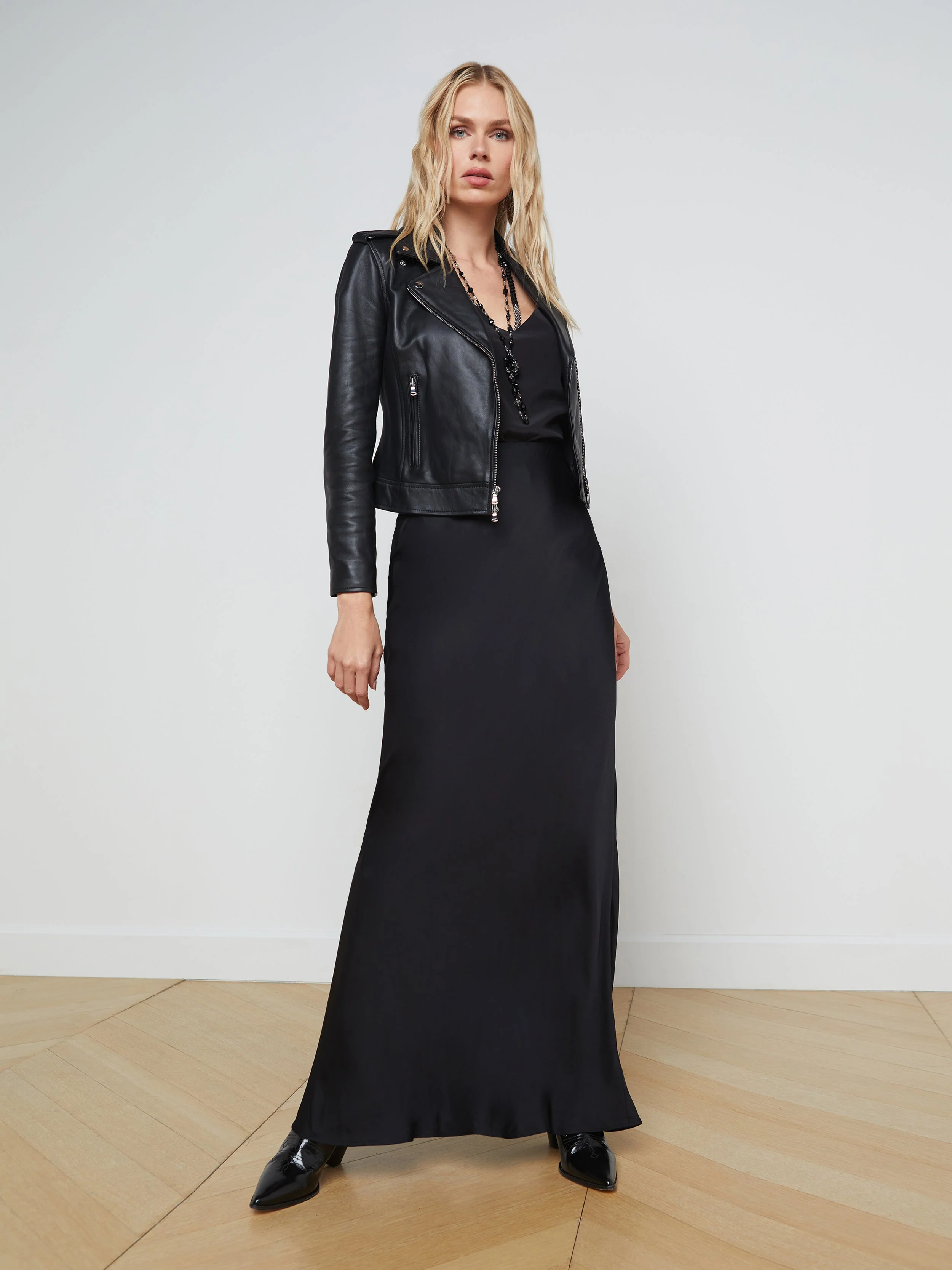 L'AGENCE - Biker Leather Jacket - Image 3