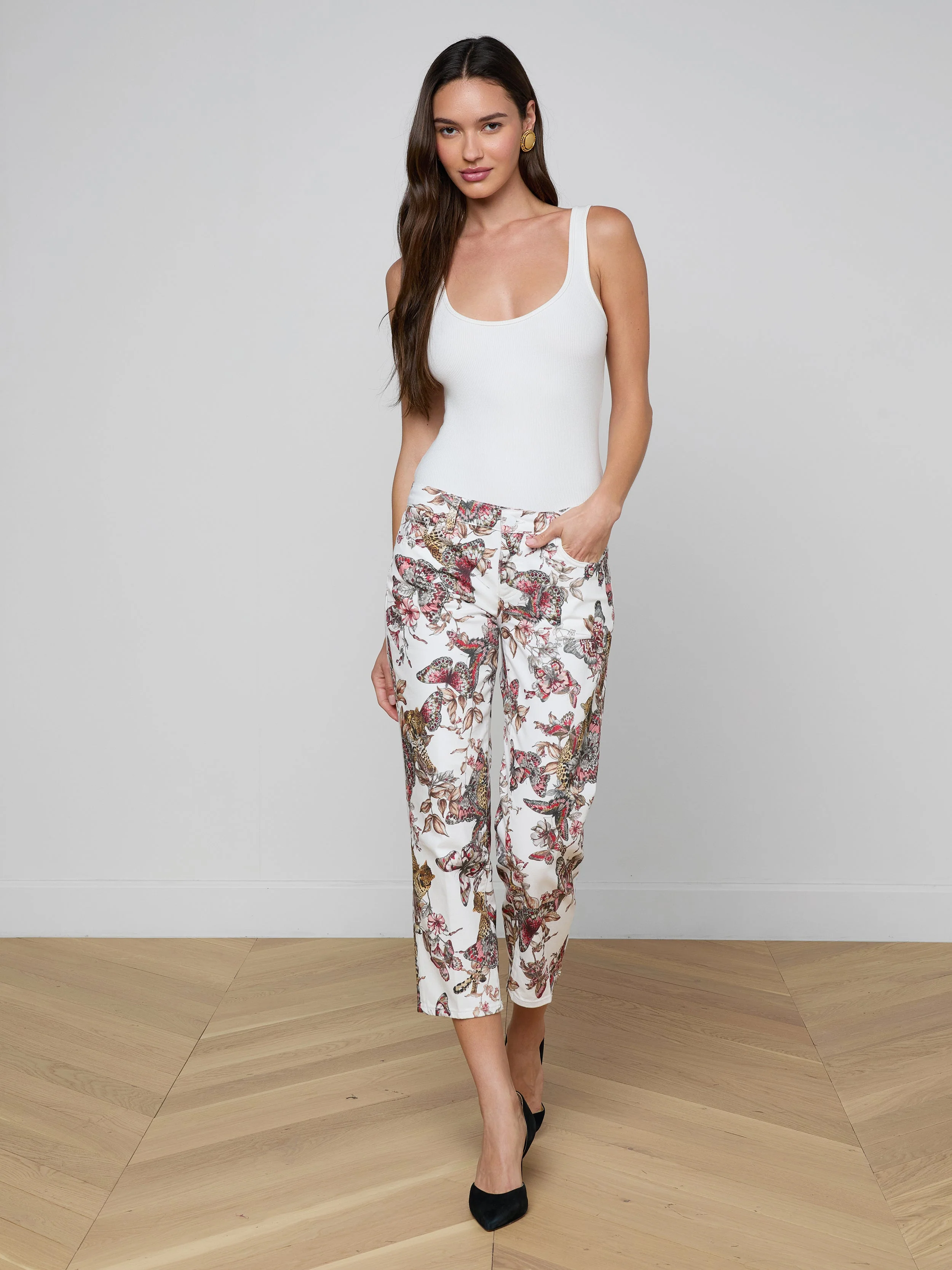 L'AGENCE - Blaine Cropped Stovepipe Jean