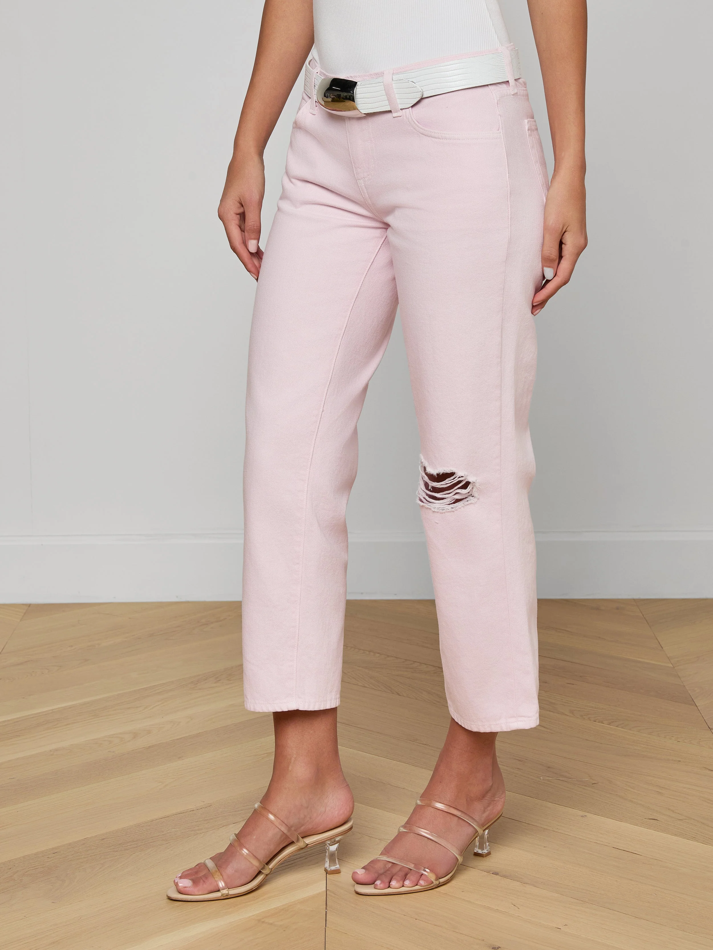 L'AGENCE - Blaine Cropped Stovepipe Jean - Image 4