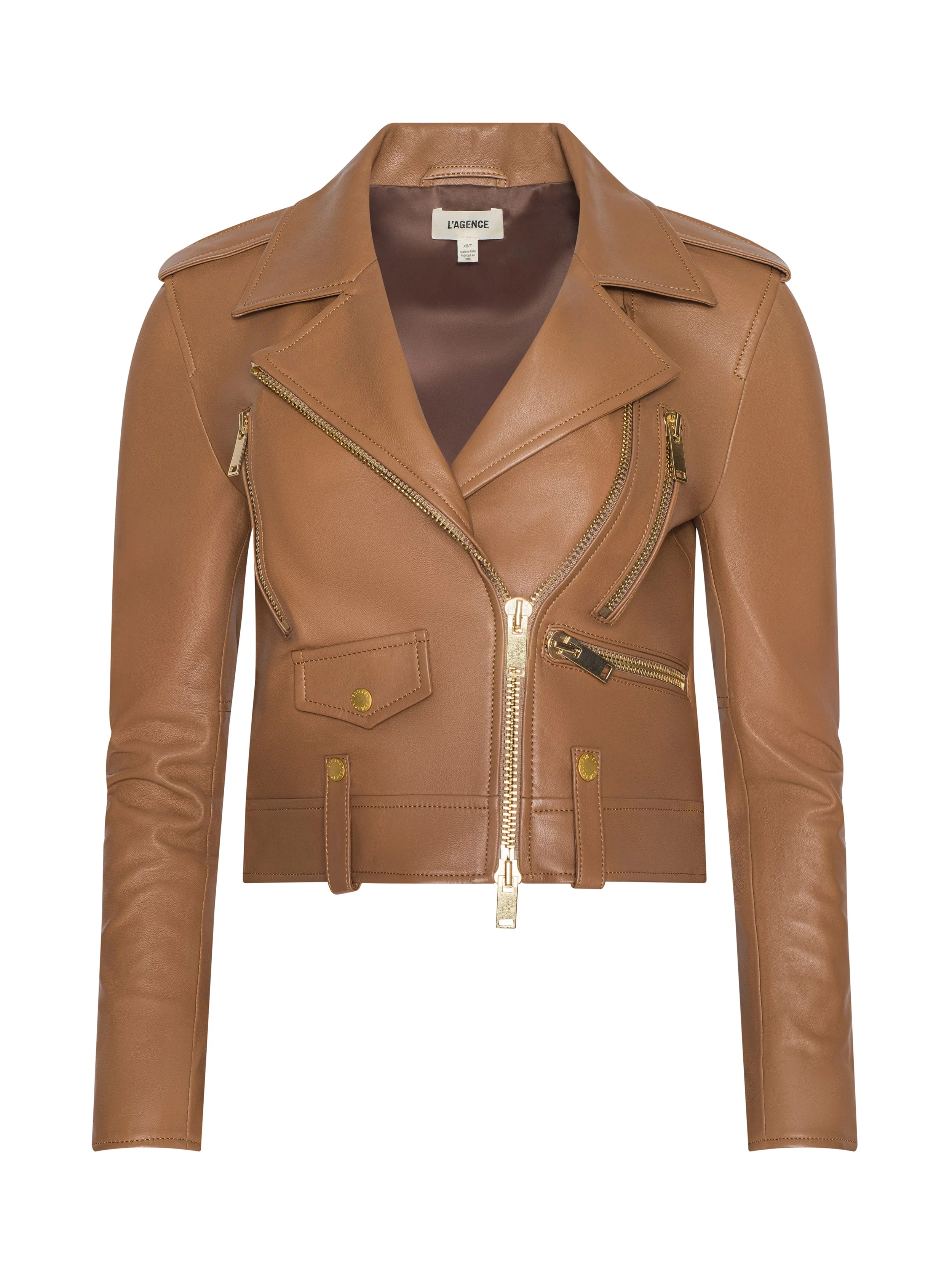 L'AGENCE - Blakely Leather Biker Jacket - Image 7