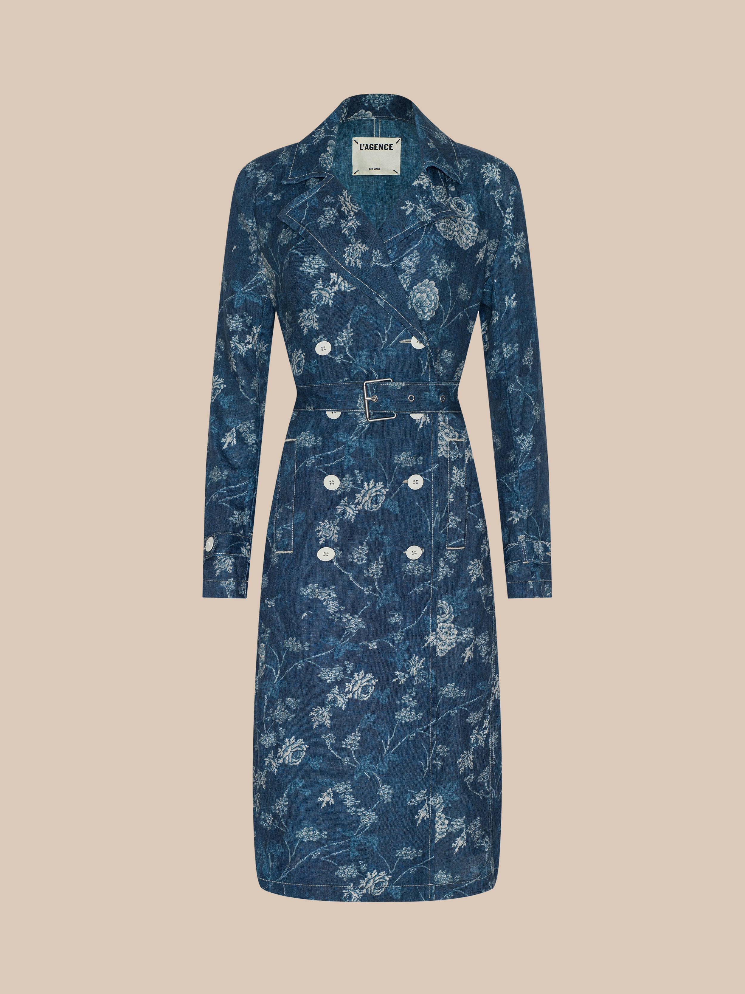 L'AGENCE - Bradley Linen Trench Coat - Image 6
