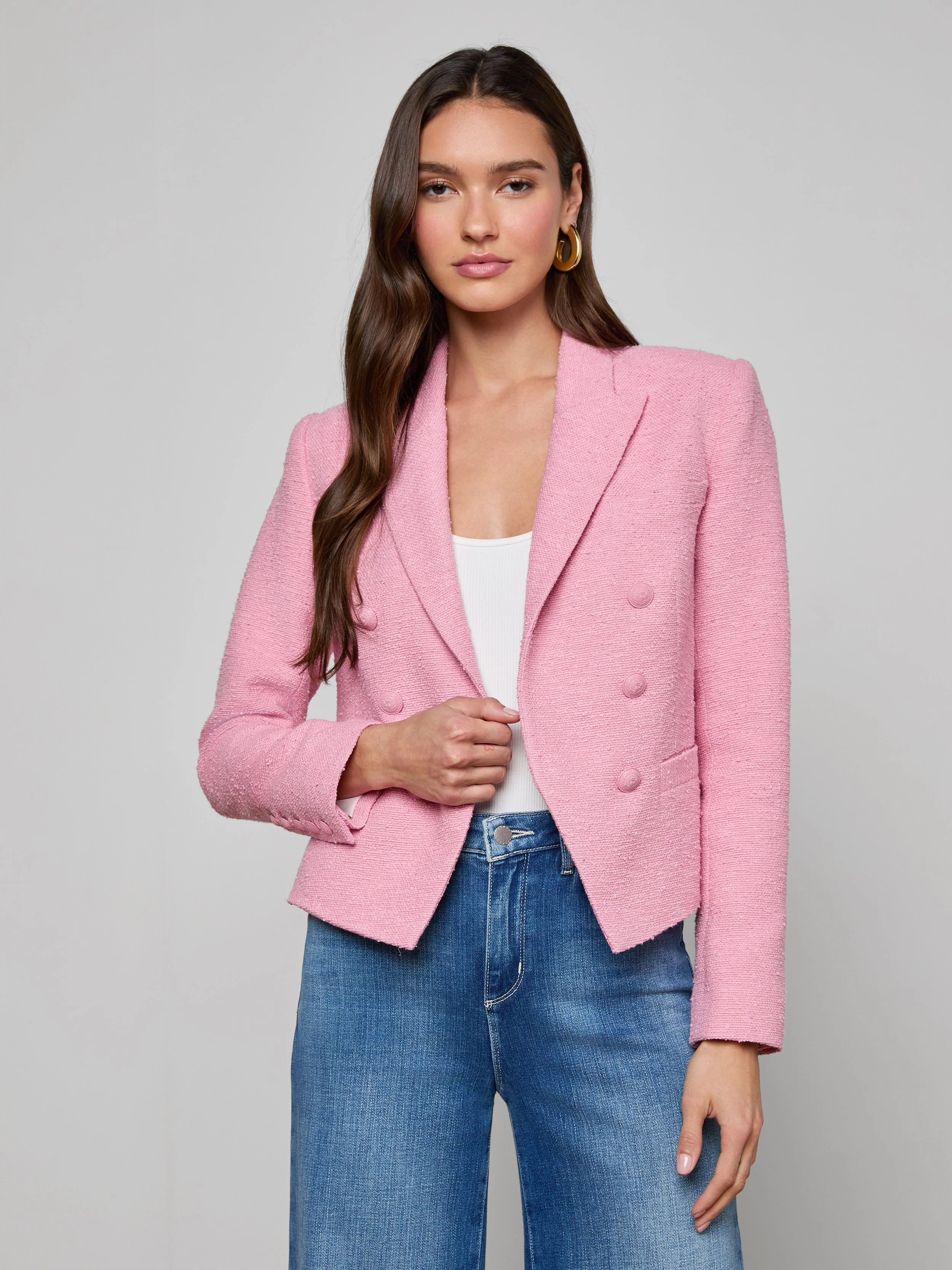 L'AGENCE - Brooke Tweed Blazer