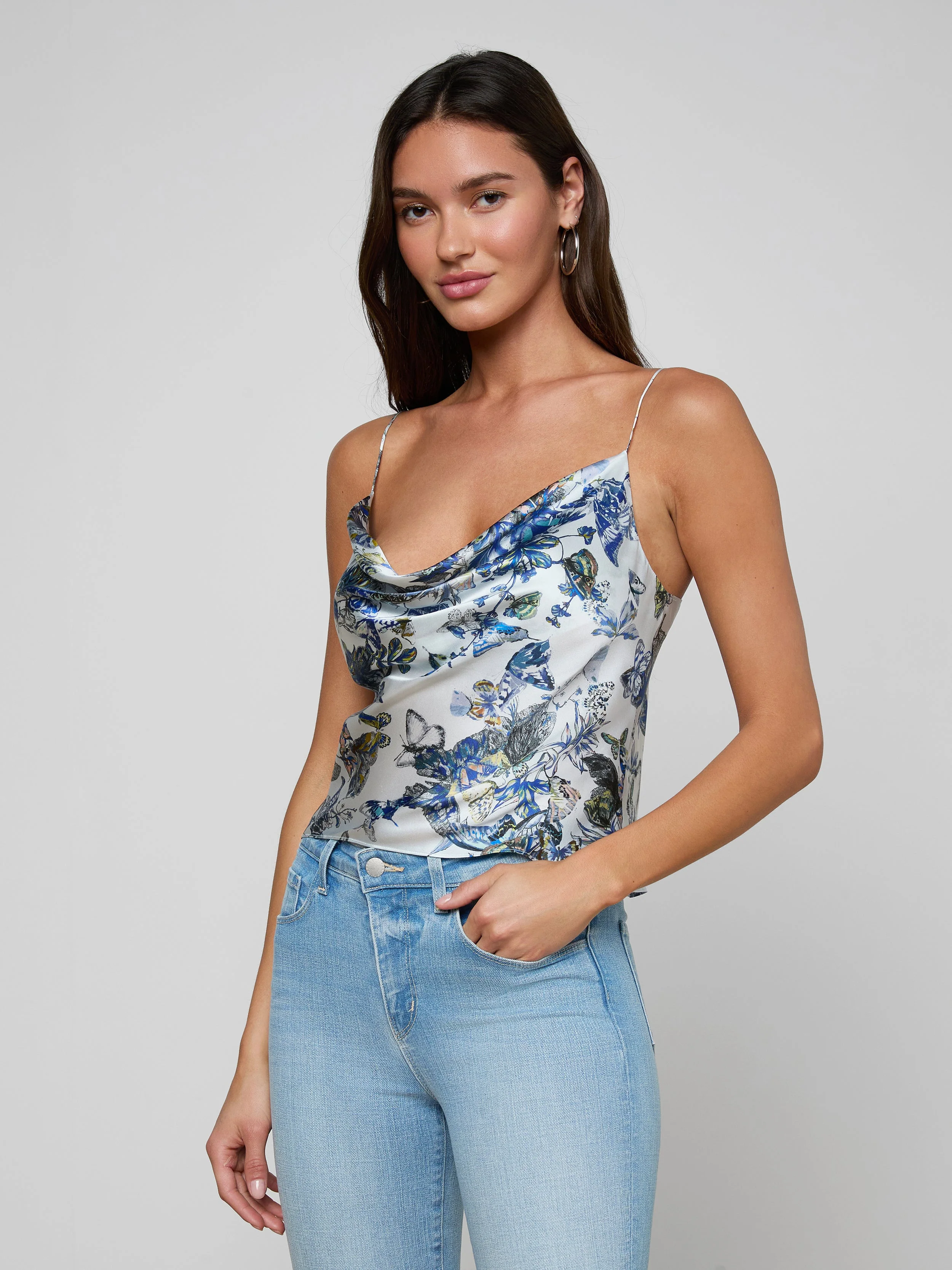 L'AGENCE - Calista Silk Camisole - Image 2