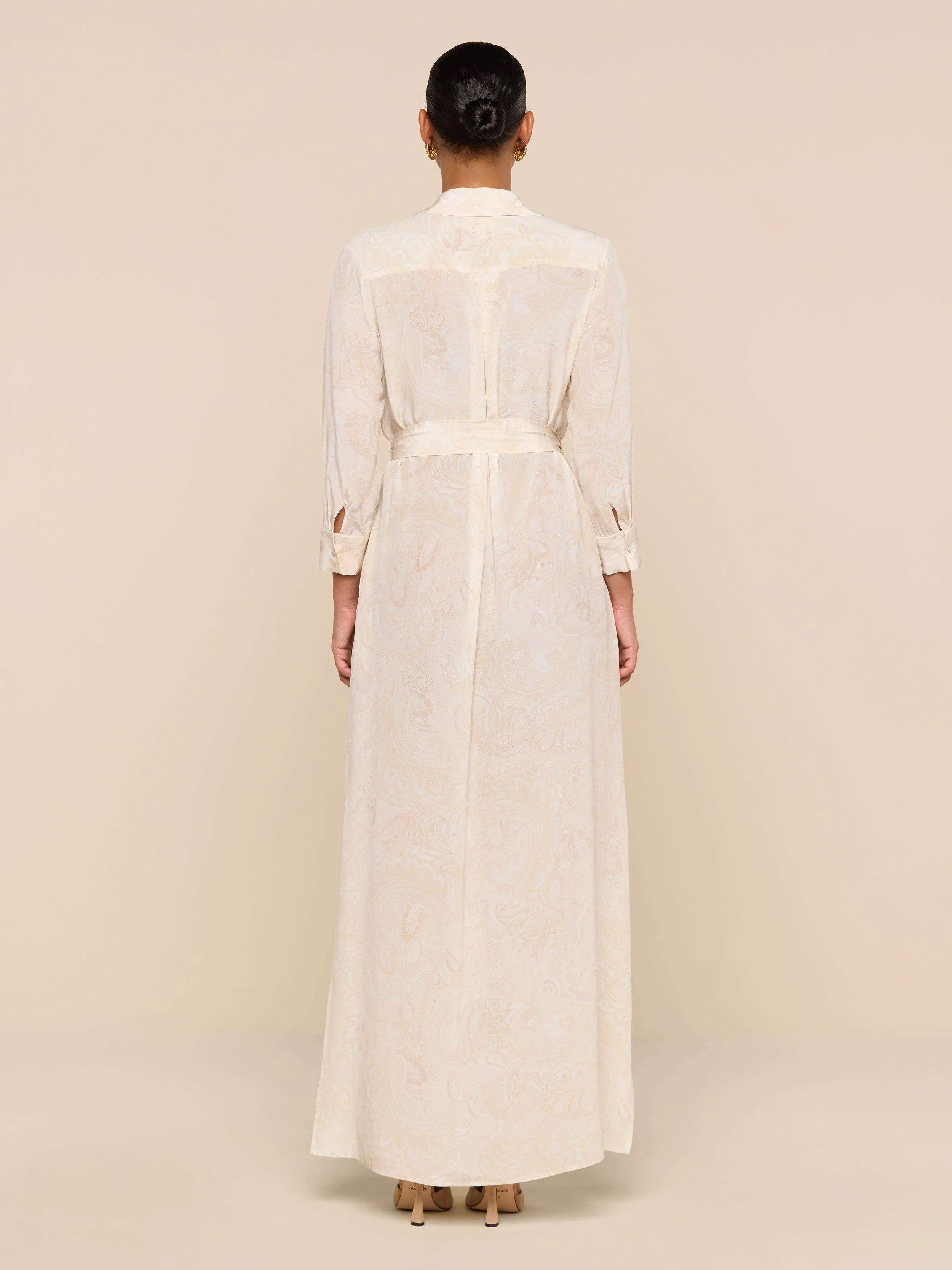 L'AGENCE - Cameron Silk Shirt Dress - Image 5