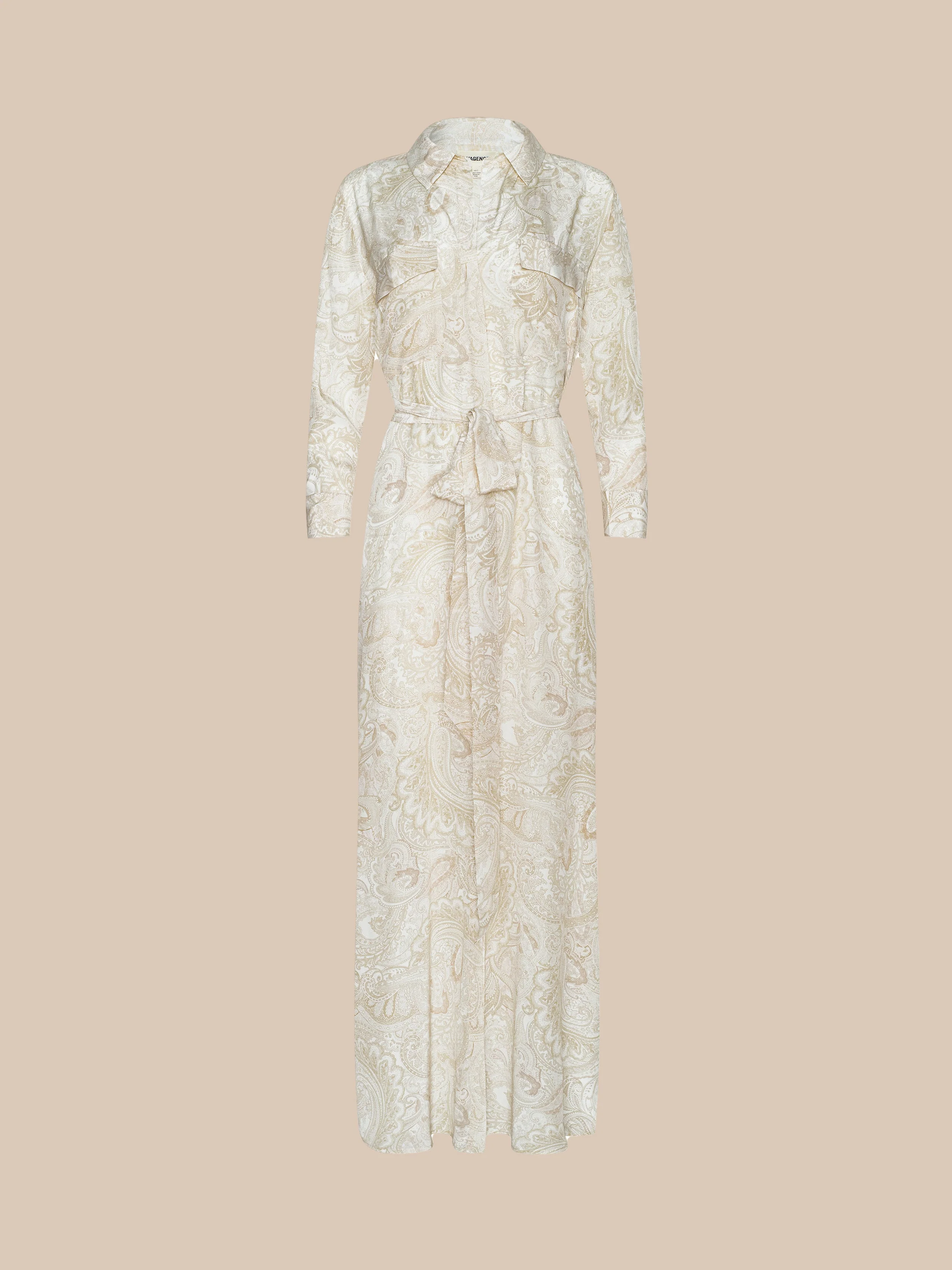 L'AGENCE - Cameron Silk Shirt Dress - Image 7