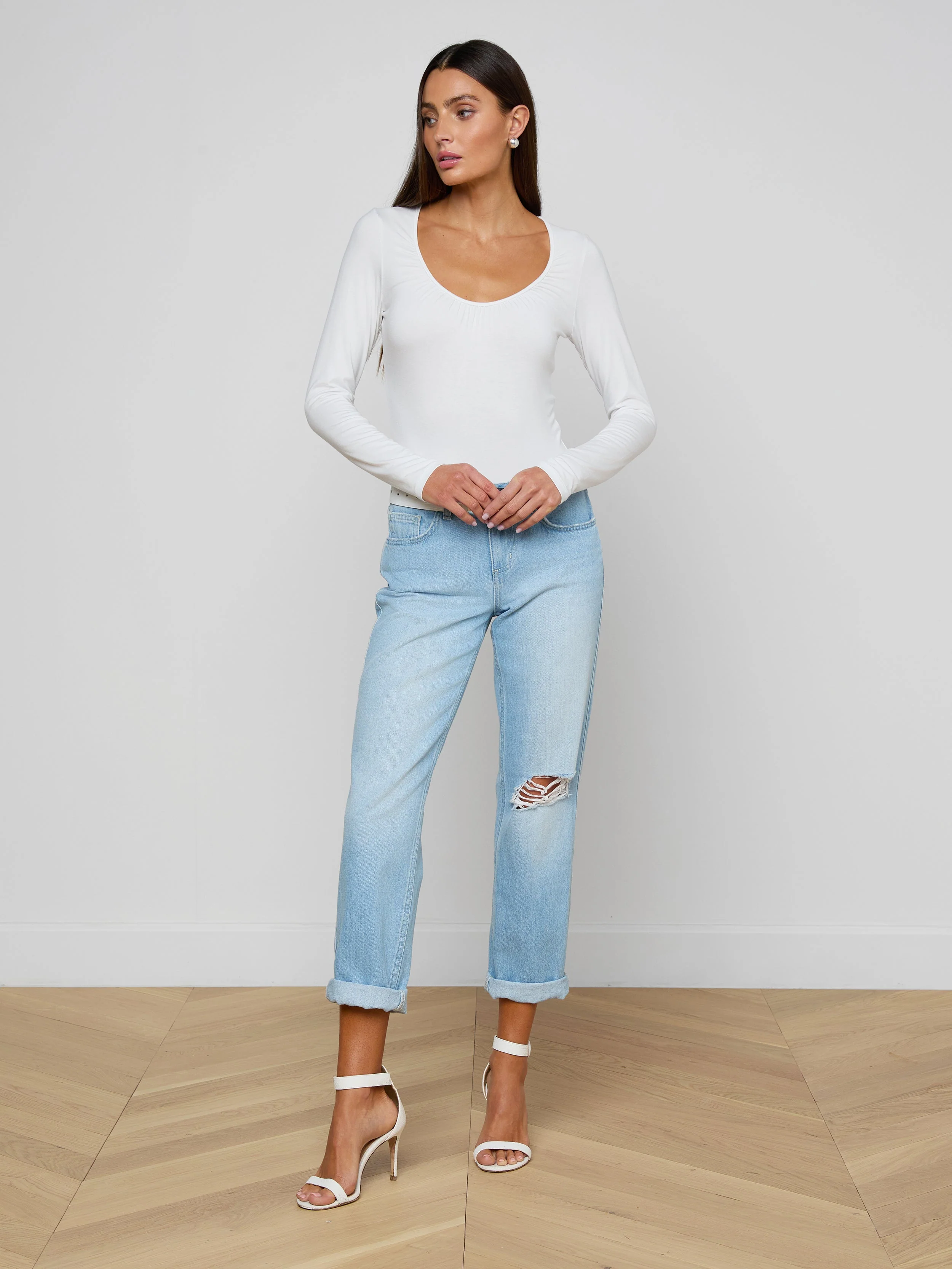 L'AGENCE - Cassandra Ruched Bodysuit - Image 3