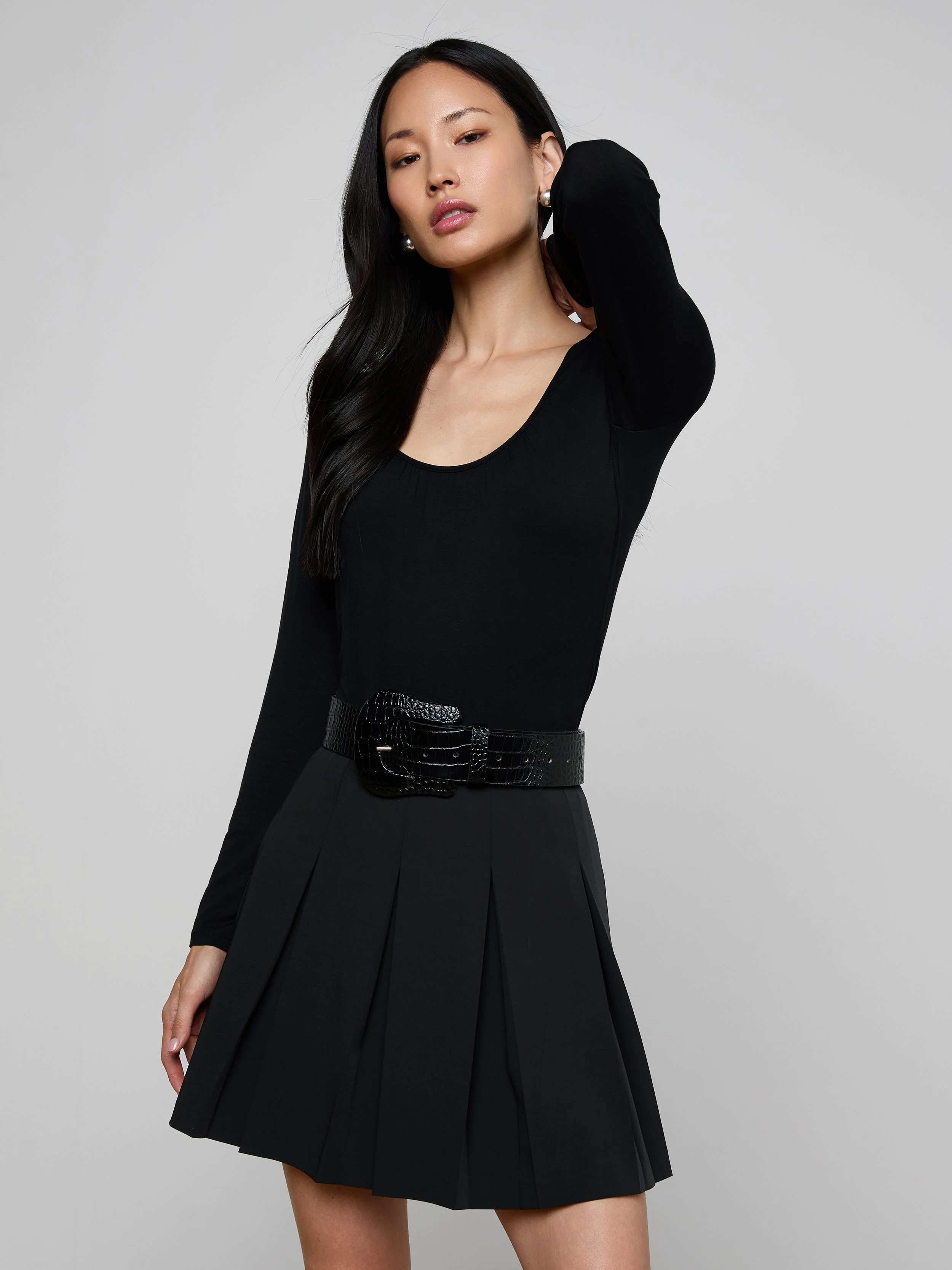 L'AGENCE - Cassandra Ruched Bodysuit - Image 2