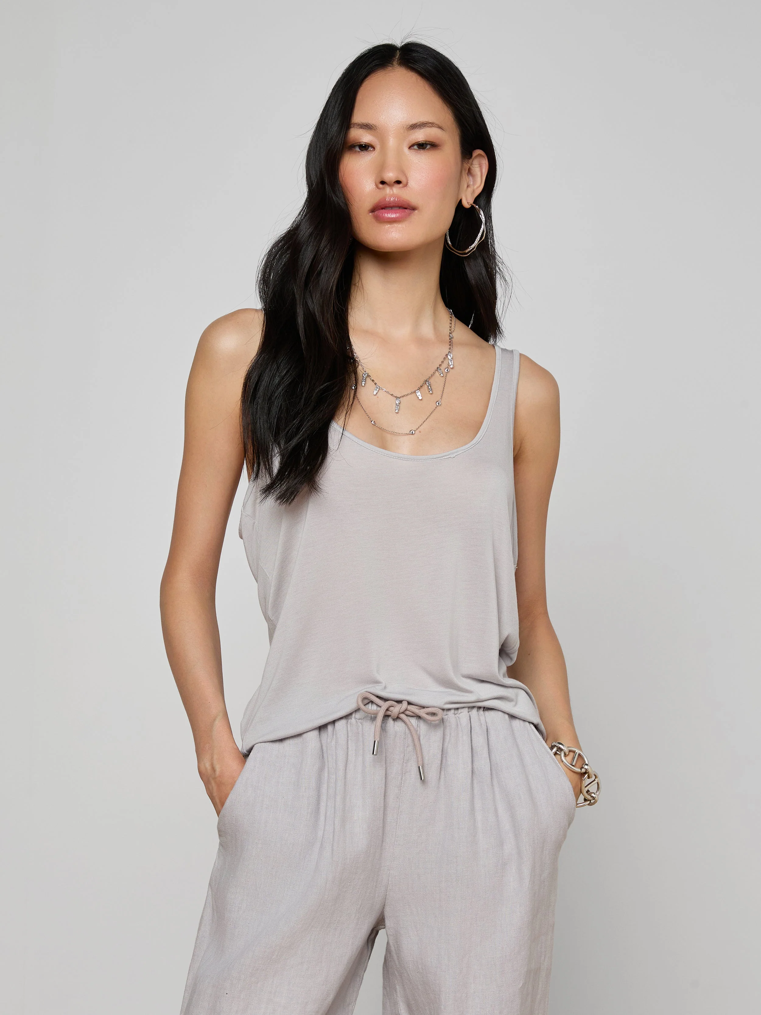 L'AGENCE - Celia Scoopneck Tank