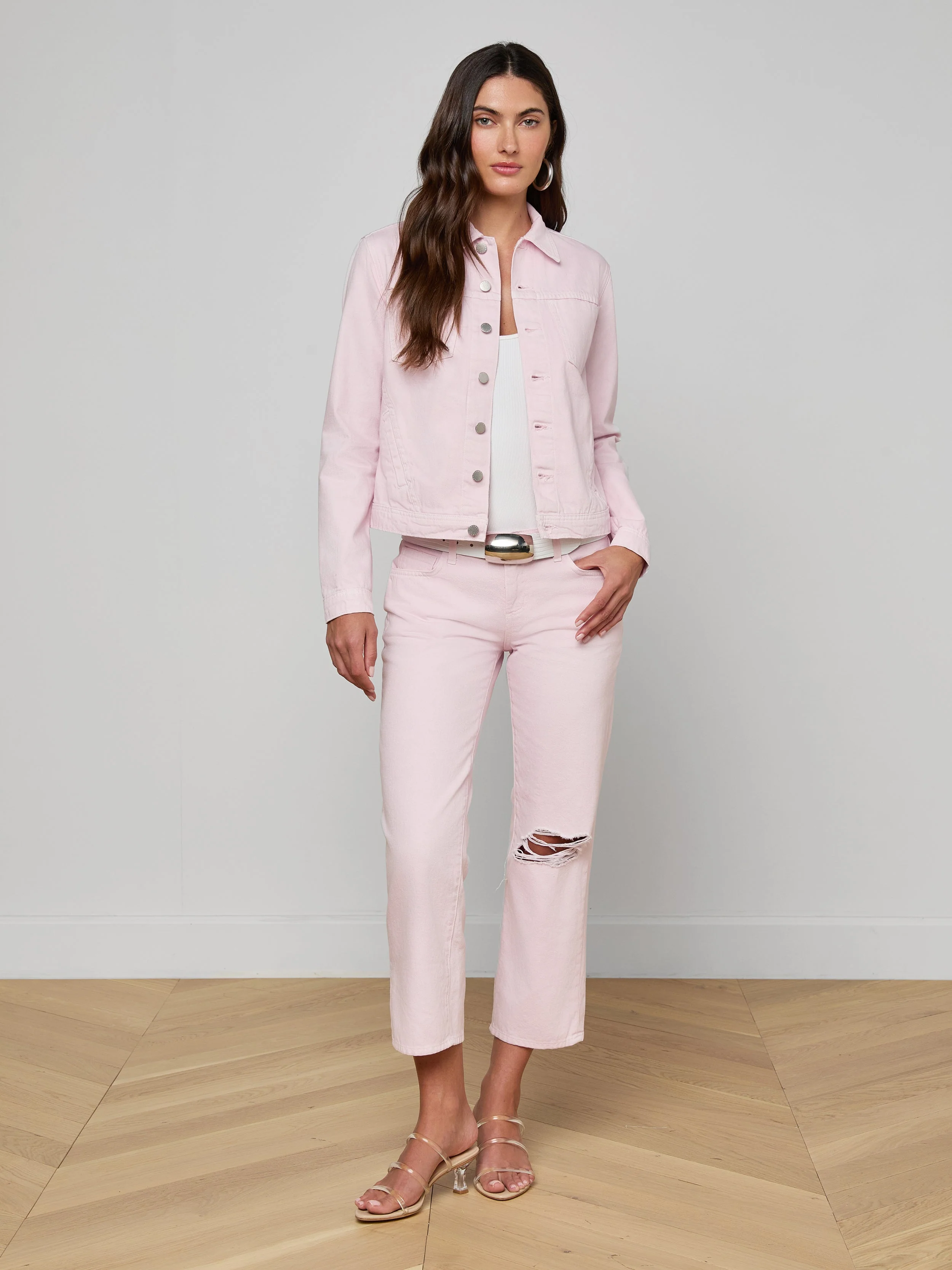L'AGENCE - Celine Jean Jacket - Image 3