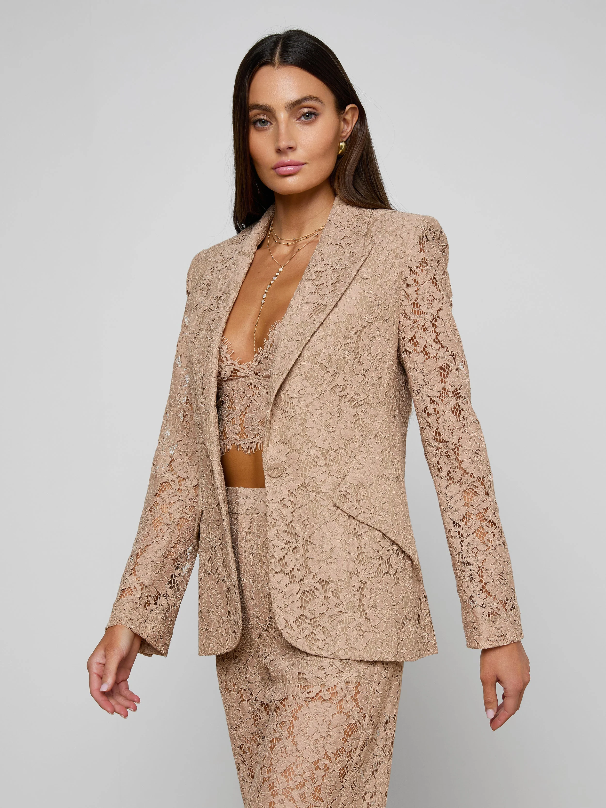 L'AGENCE - Chamberlain Lace Blazer - Image 2