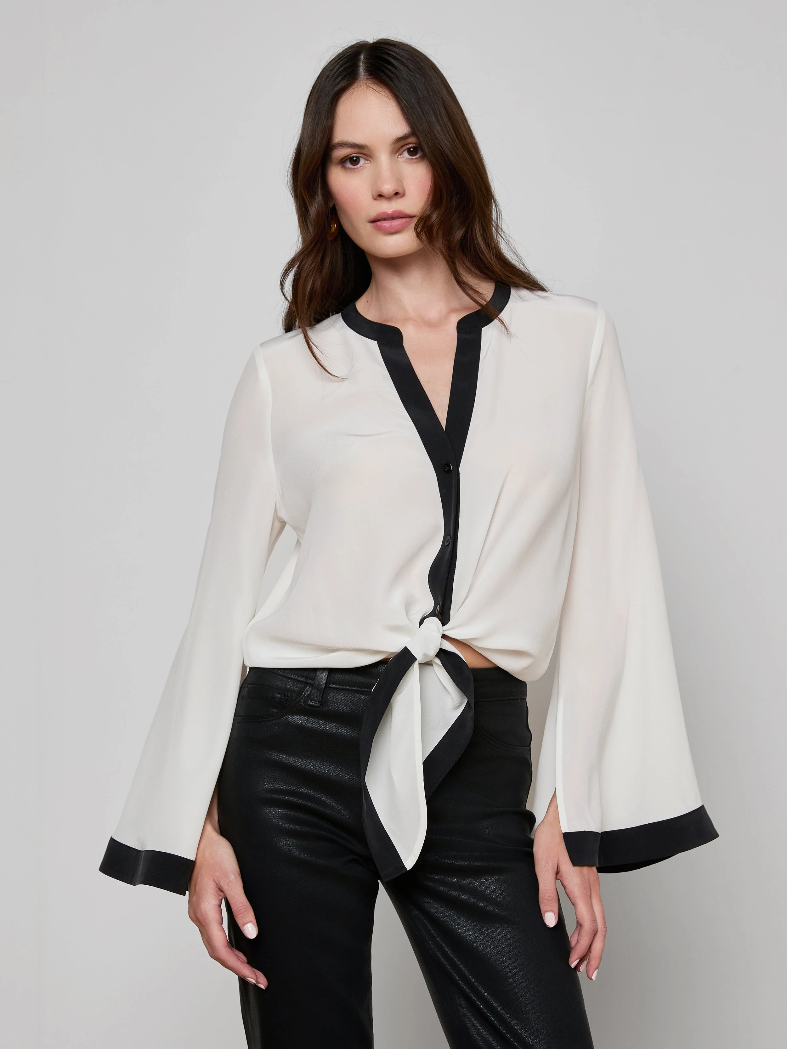 L'AGENCE - Charlize Silk Blouse