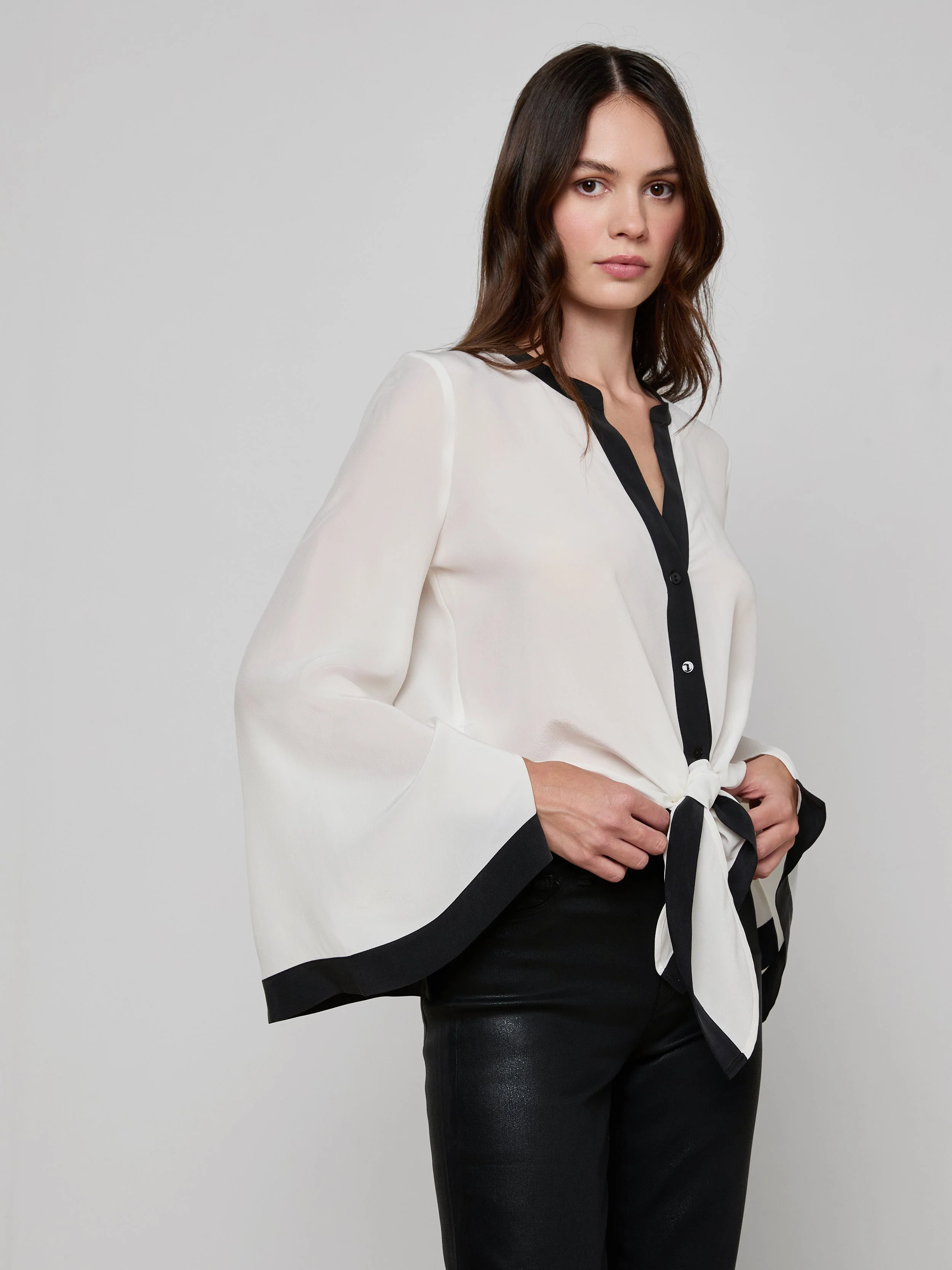 L'AGENCE - Charlize Silk Blouse - Image 2