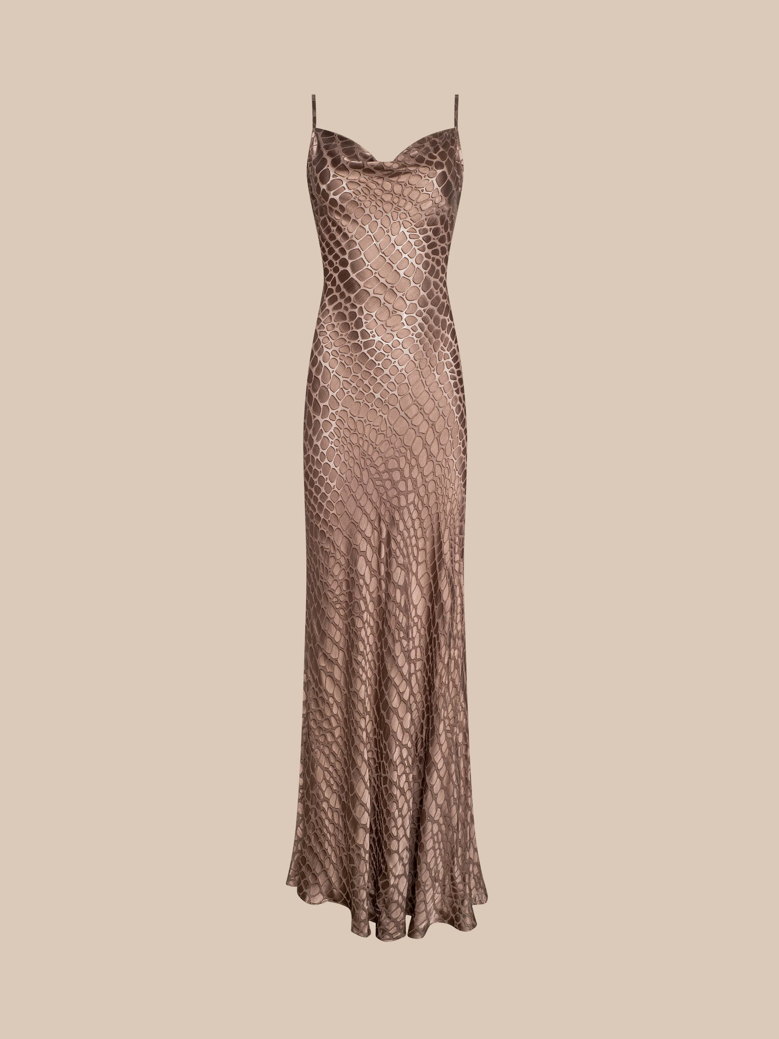 L'AGENCE - Christine Burnout Satin Dress - Image 6