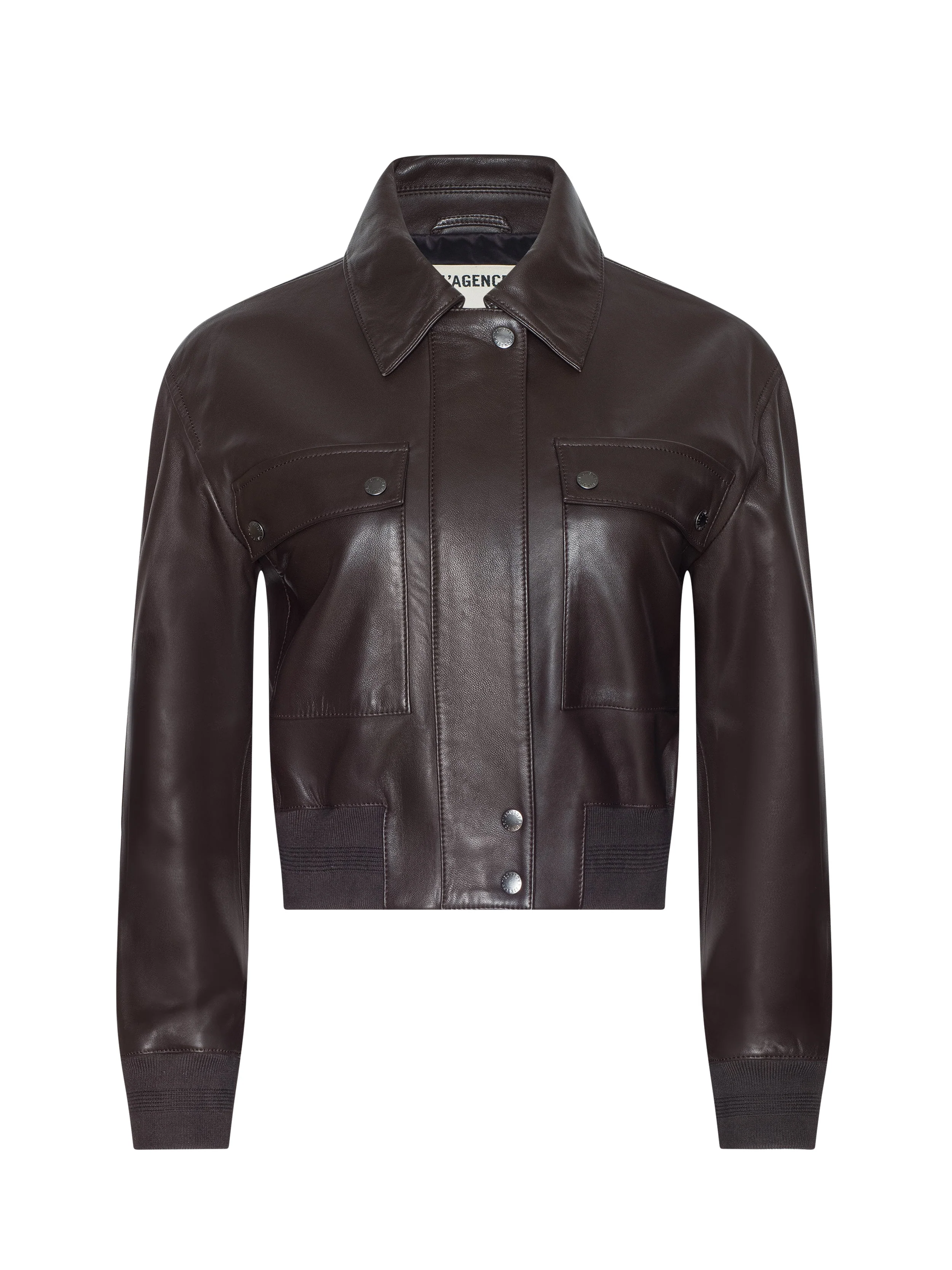 L'AGENCE - Clotilde Leather Bomber Jacket