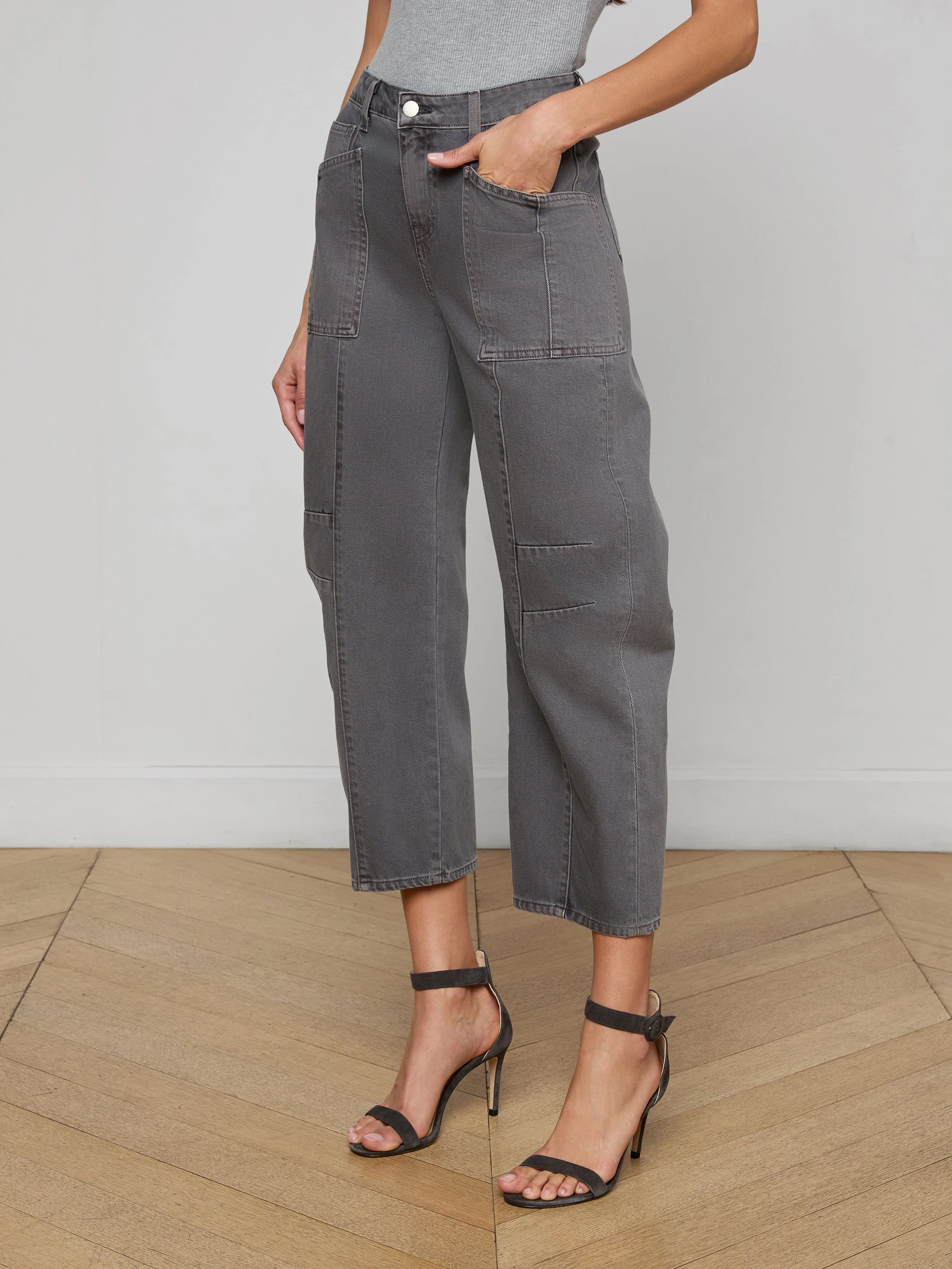 L'AGENCE - Cody Cropped Barrel - Leg Jean - Image 3