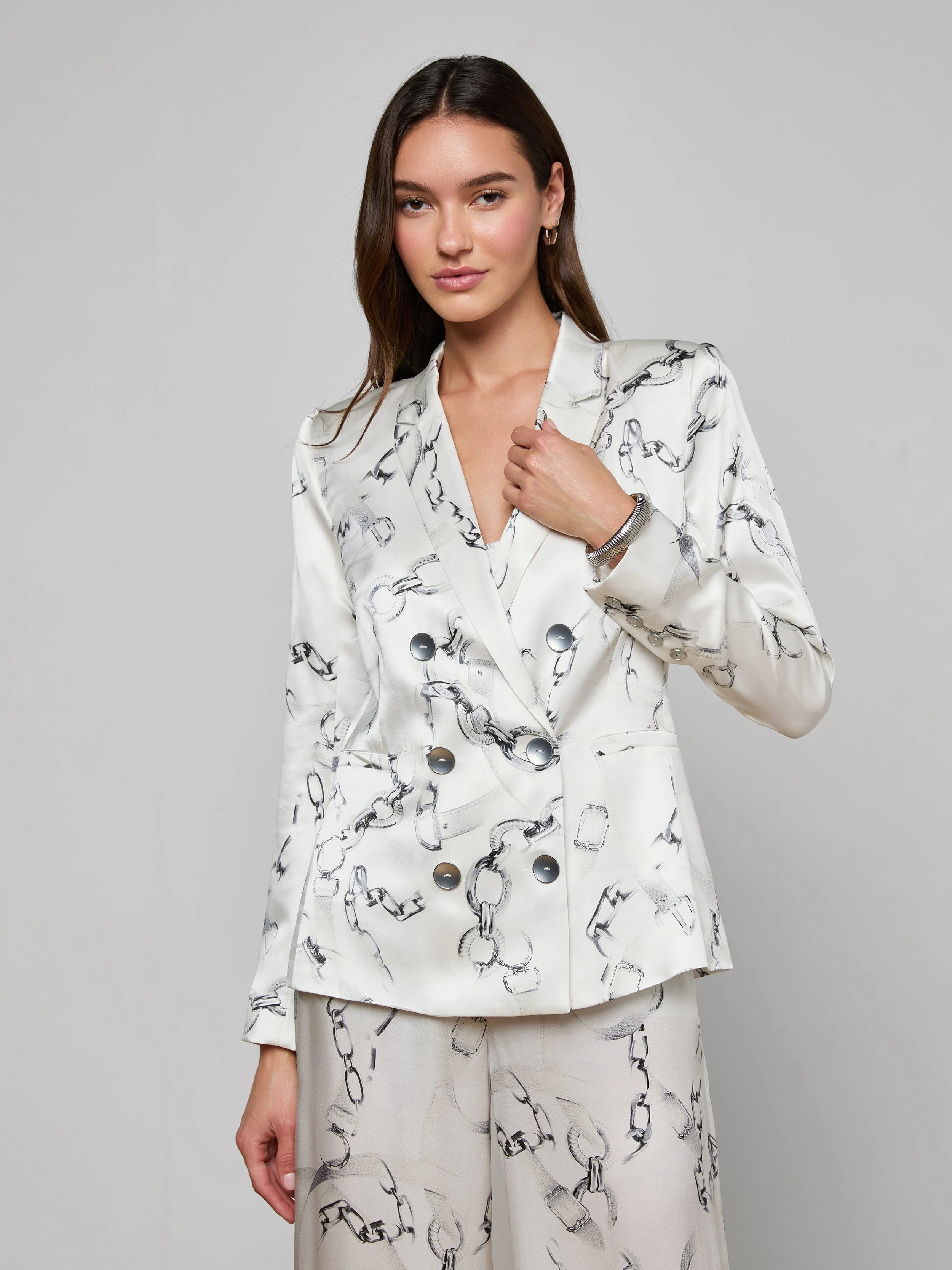 L'AGENCE - Colin Silk Blazer