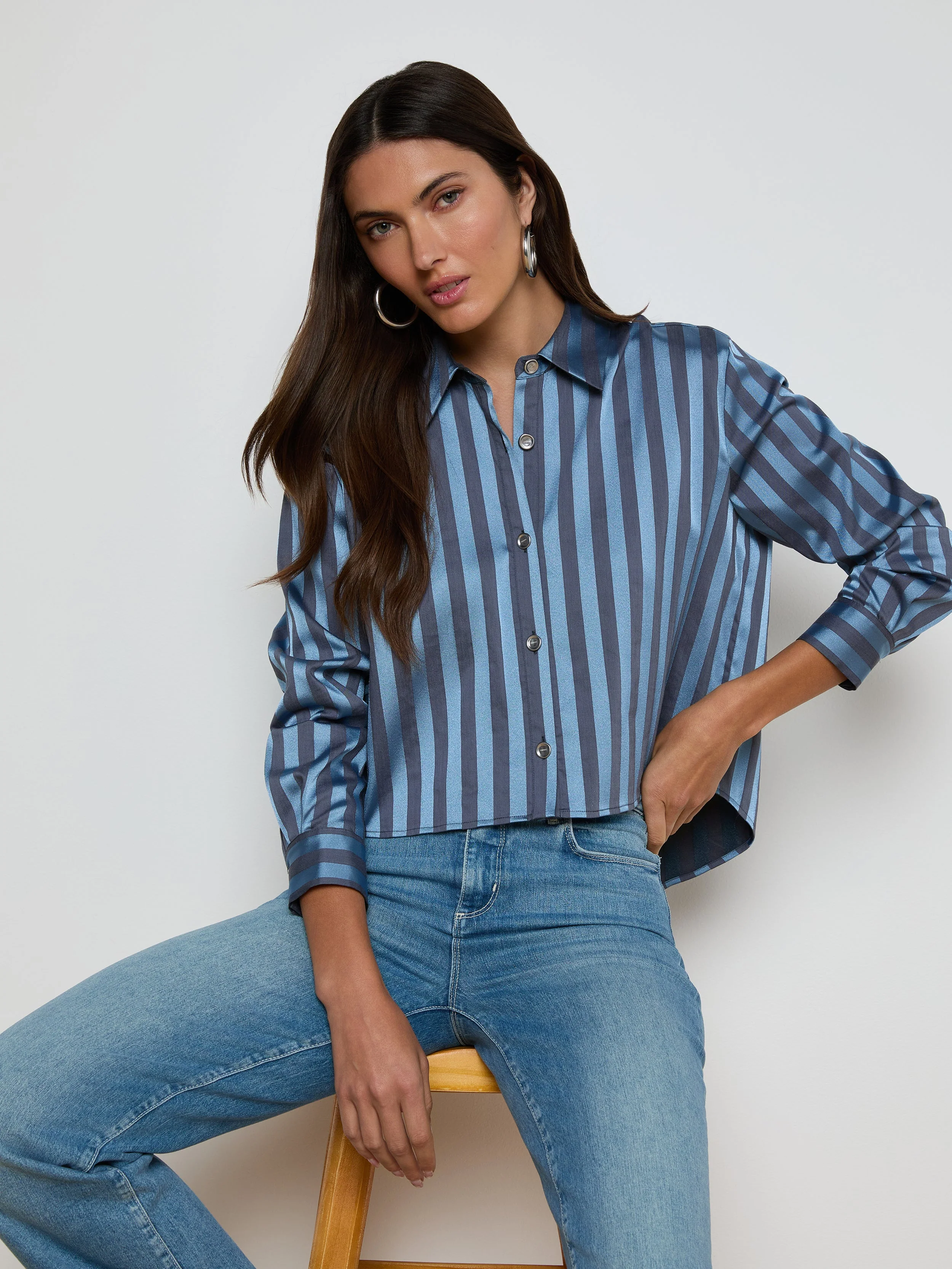 L'AGENCE - Cosette Satin Shirt