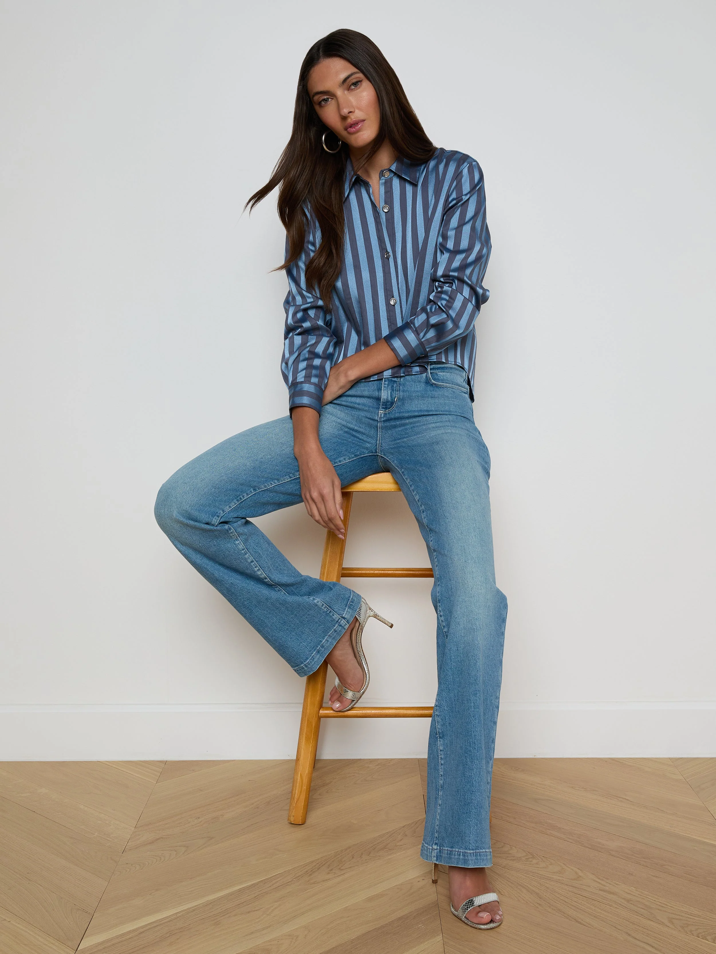 L'AGENCE - Cosette Satin Shirt - Image 6