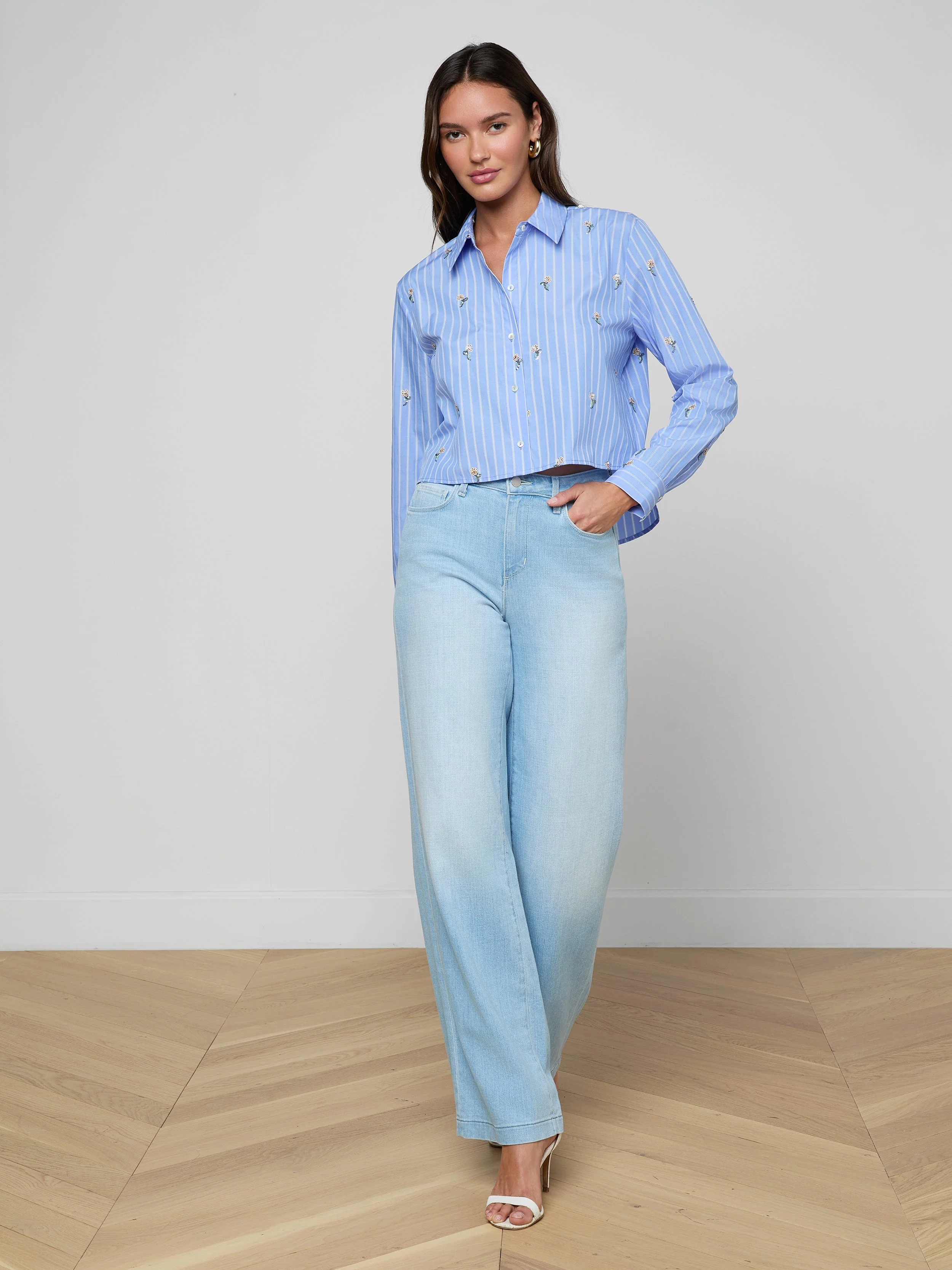 L'AGENCE - Cosette Sequined Shirt - Image 4