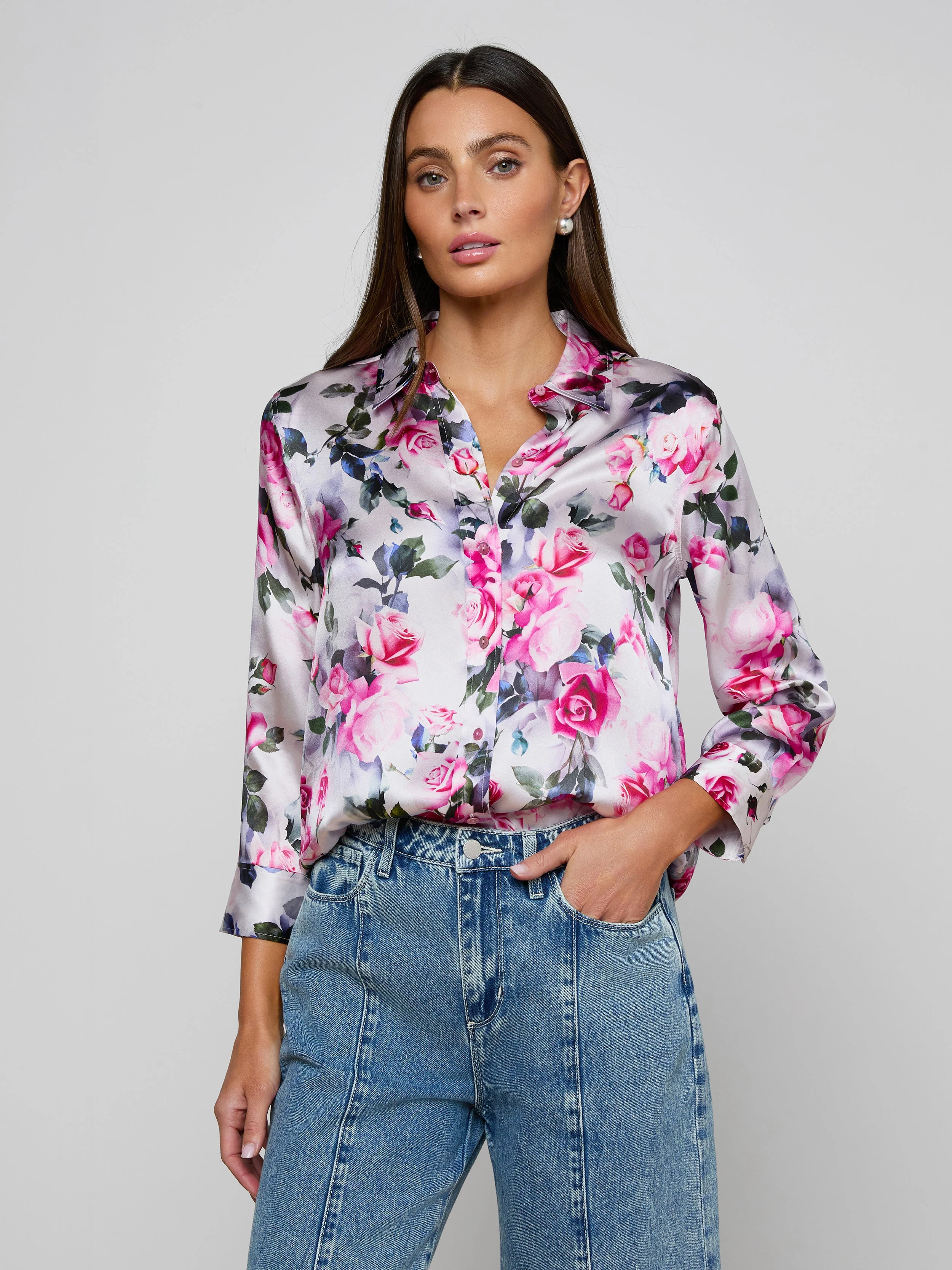 L'AGENCE - Dani Silk Blouse