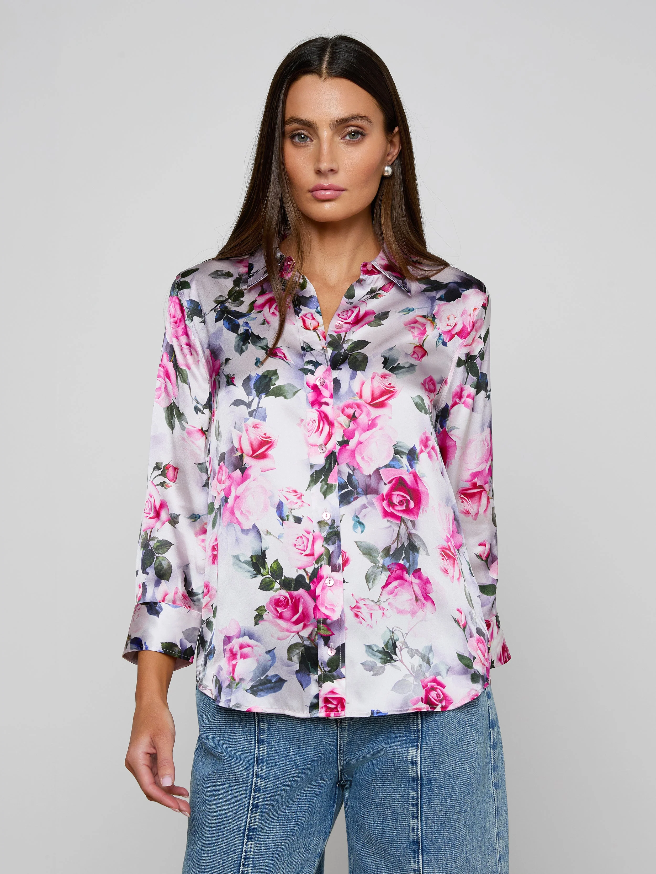 L'AGENCE - Dani Silk Blouse - Image 2
