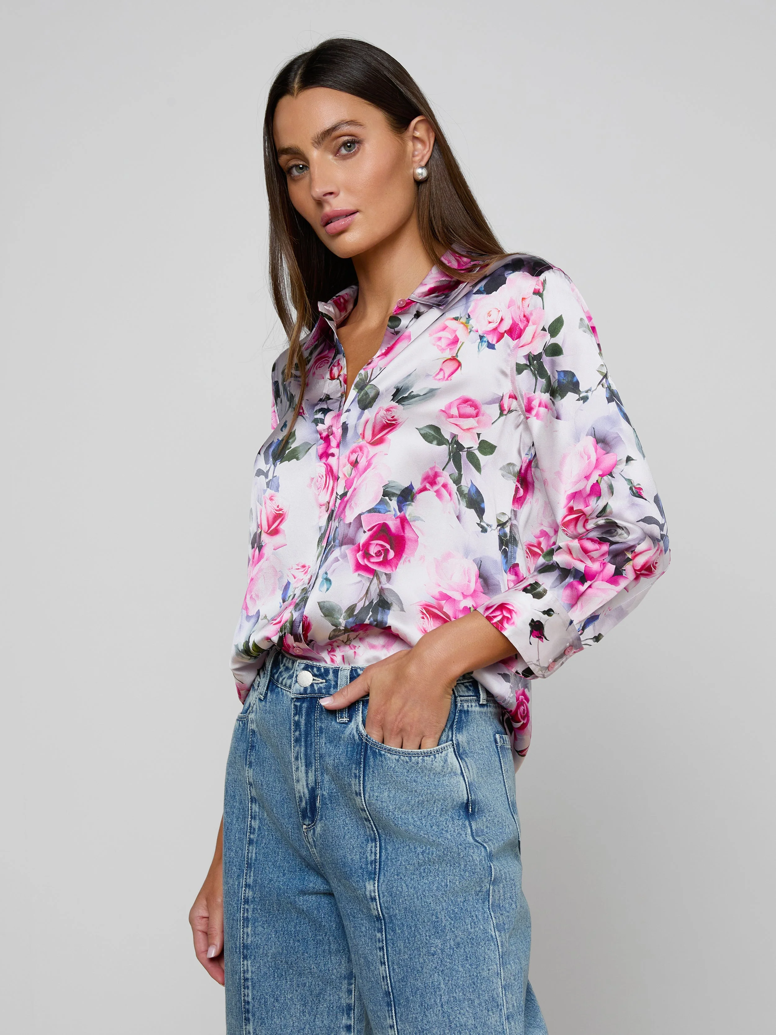 L'AGENCE - Dani Silk Blouse - Image 3
