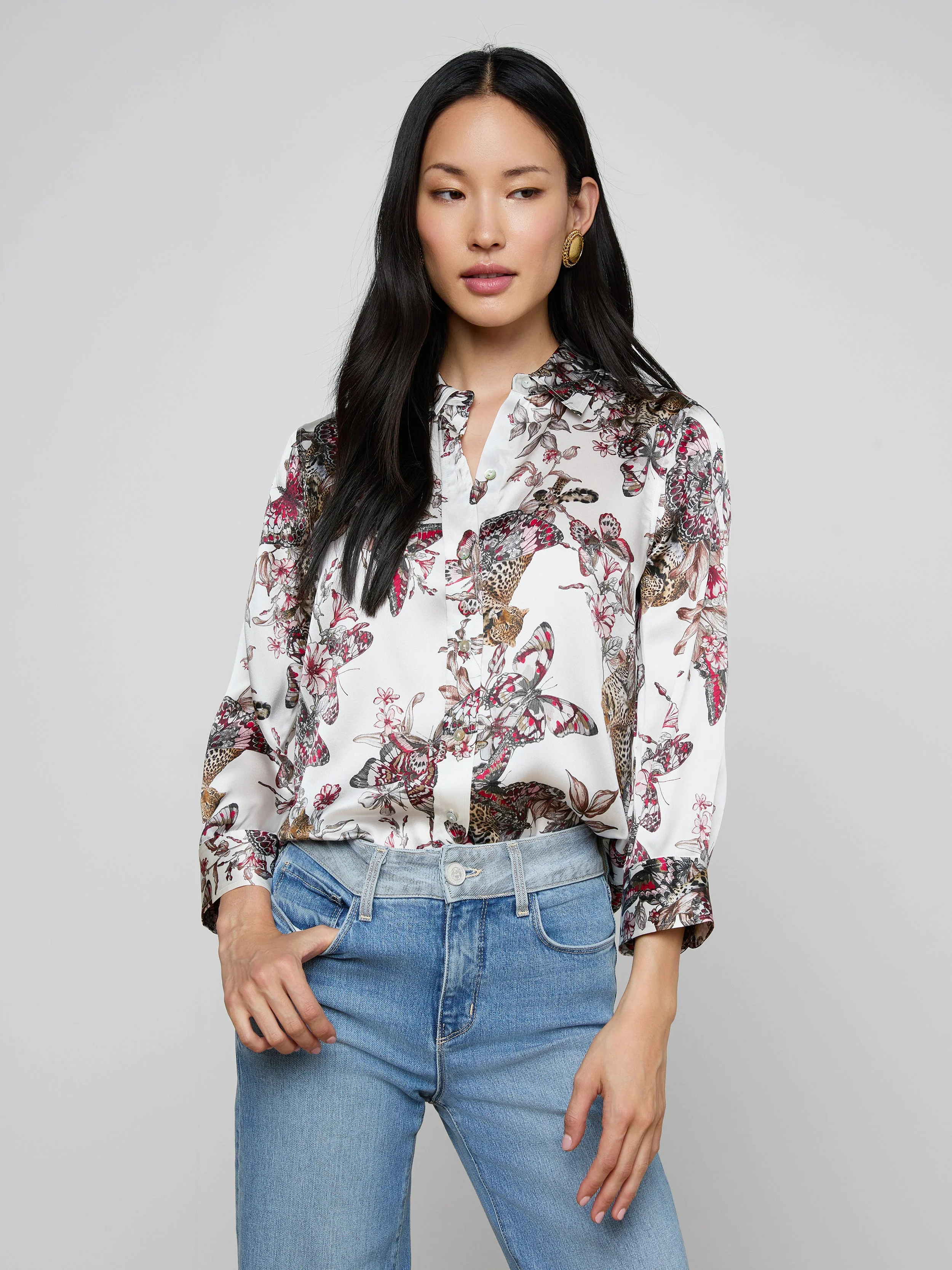 L'AGENCE - Dani Silk Blouse