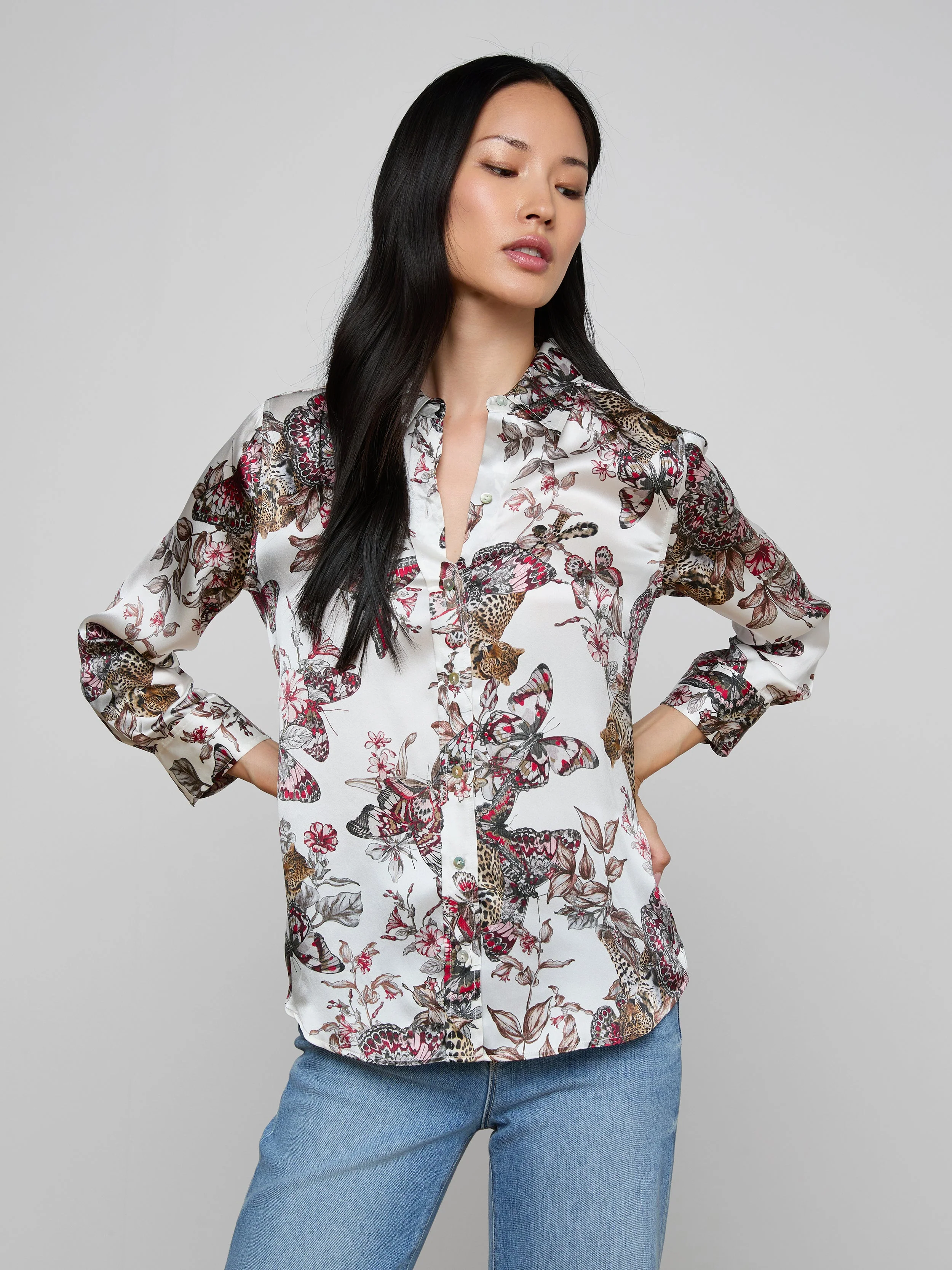 L'AGENCE - Dani Silk Blouse - Image 2