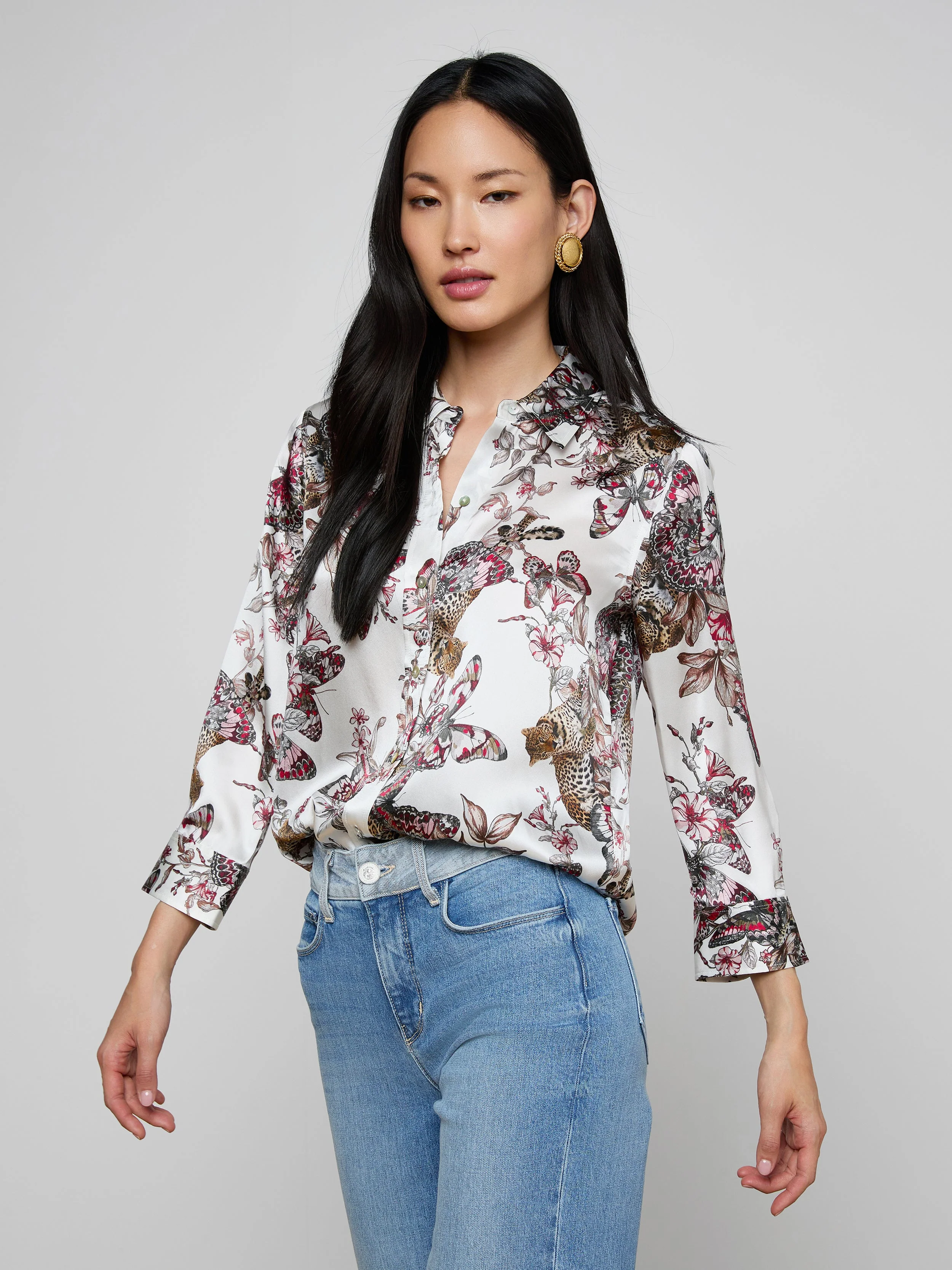L'AGENCE - Dani Silk Blouse - Image 3