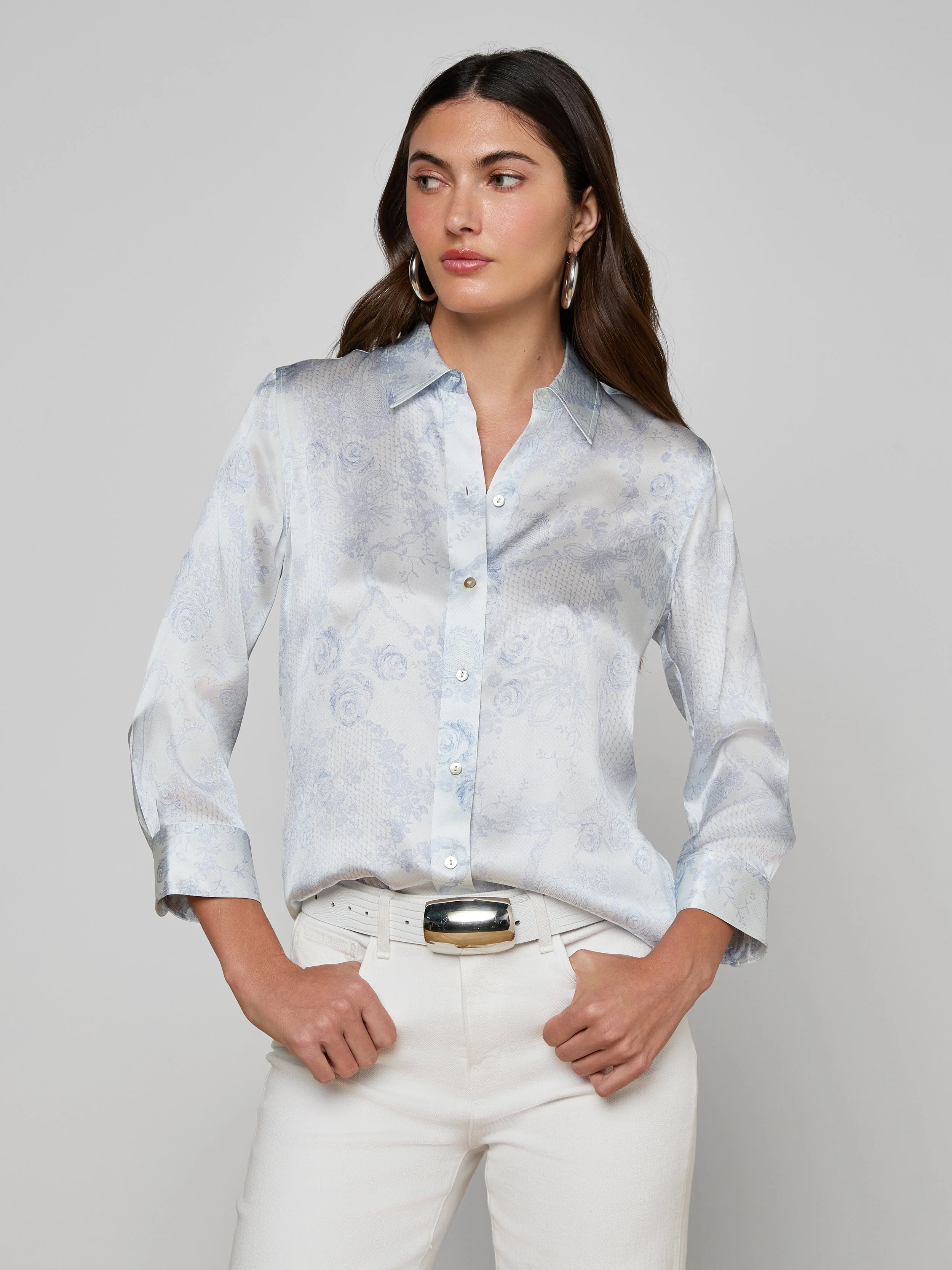 L'AGENCE - Dani Silk Blouse