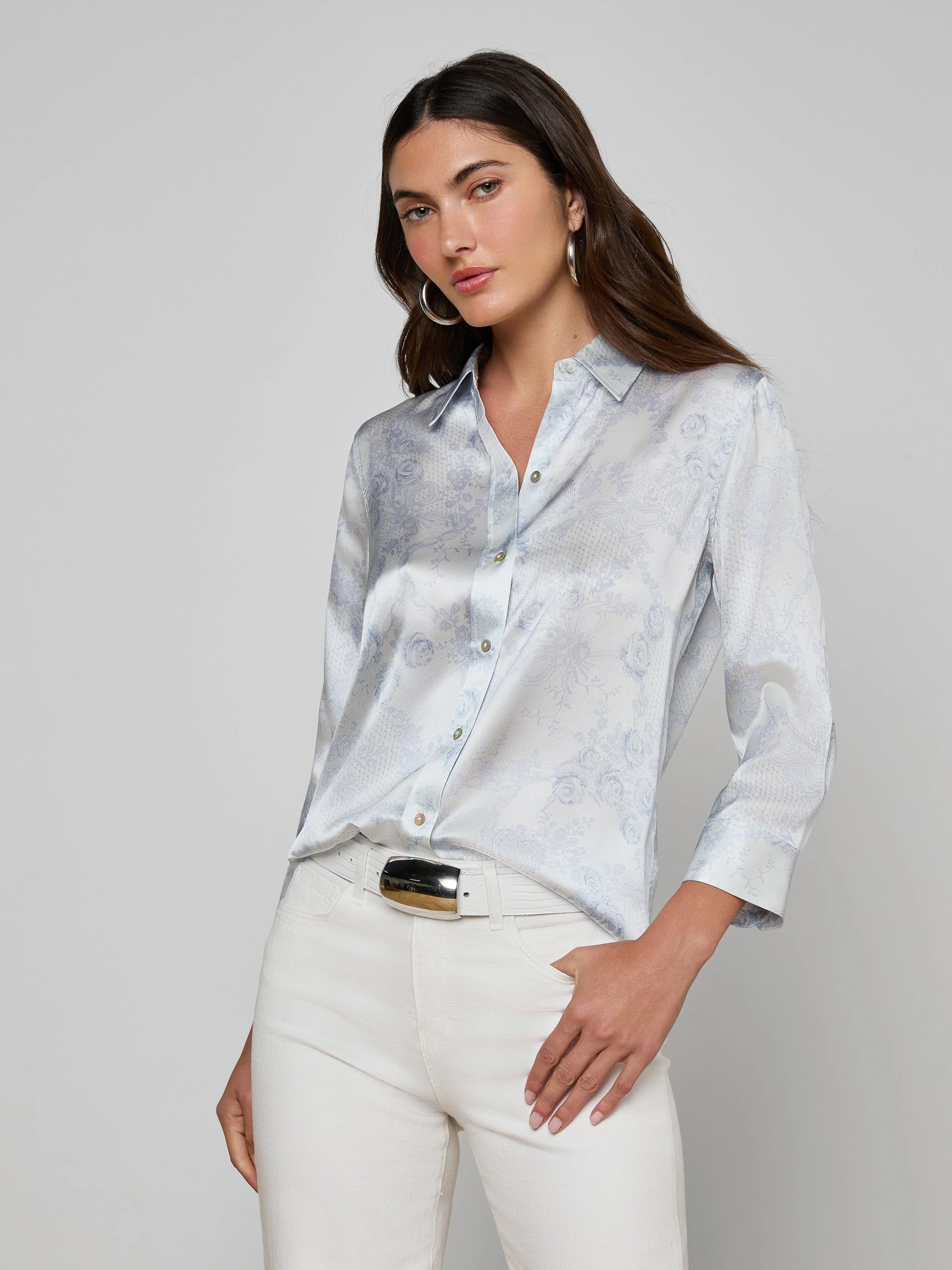 L'AGENCE - Dani Silk Blouse - Image 3