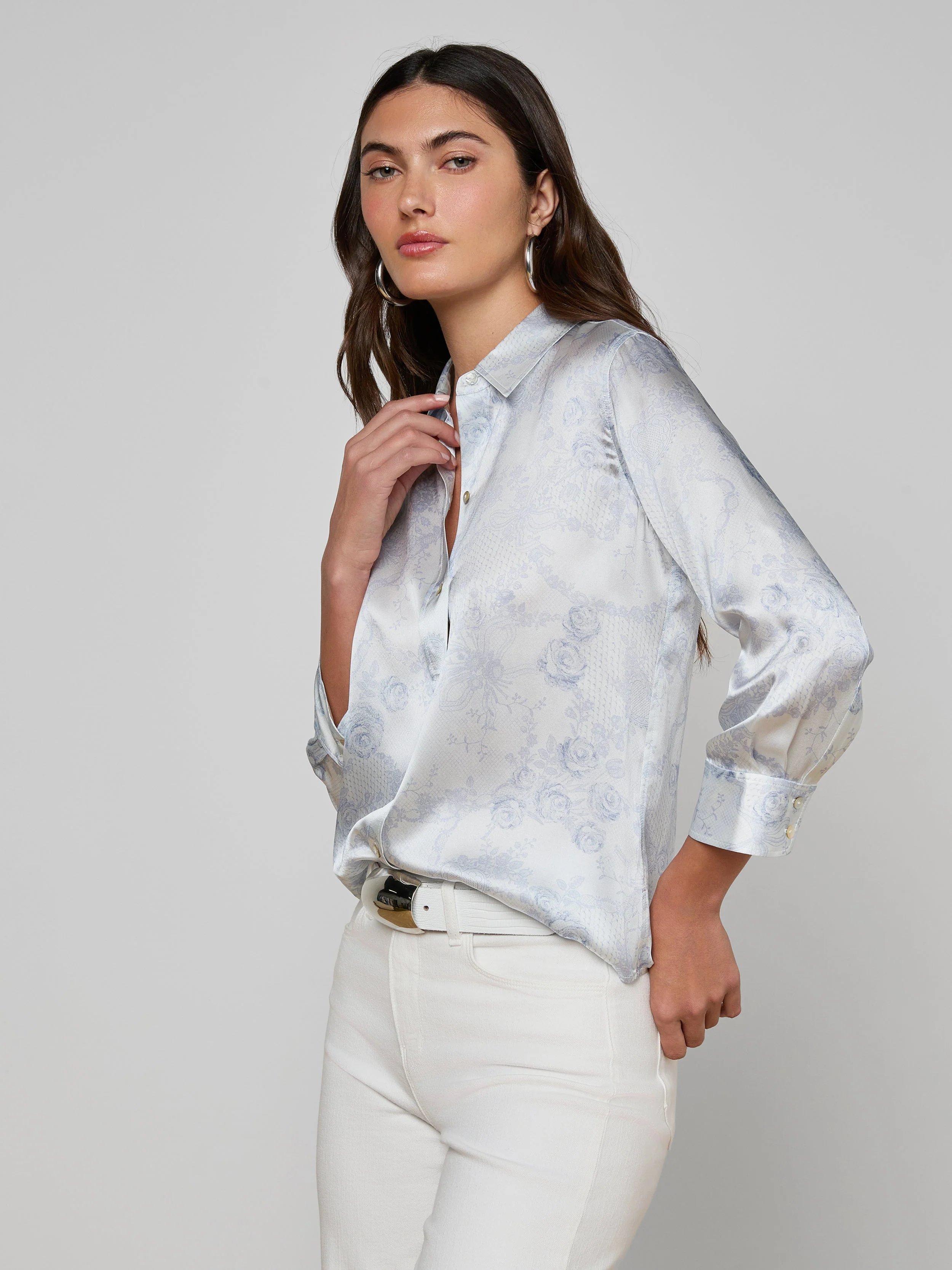 L'AGENCE - Dani Silk Blouse - Image 4