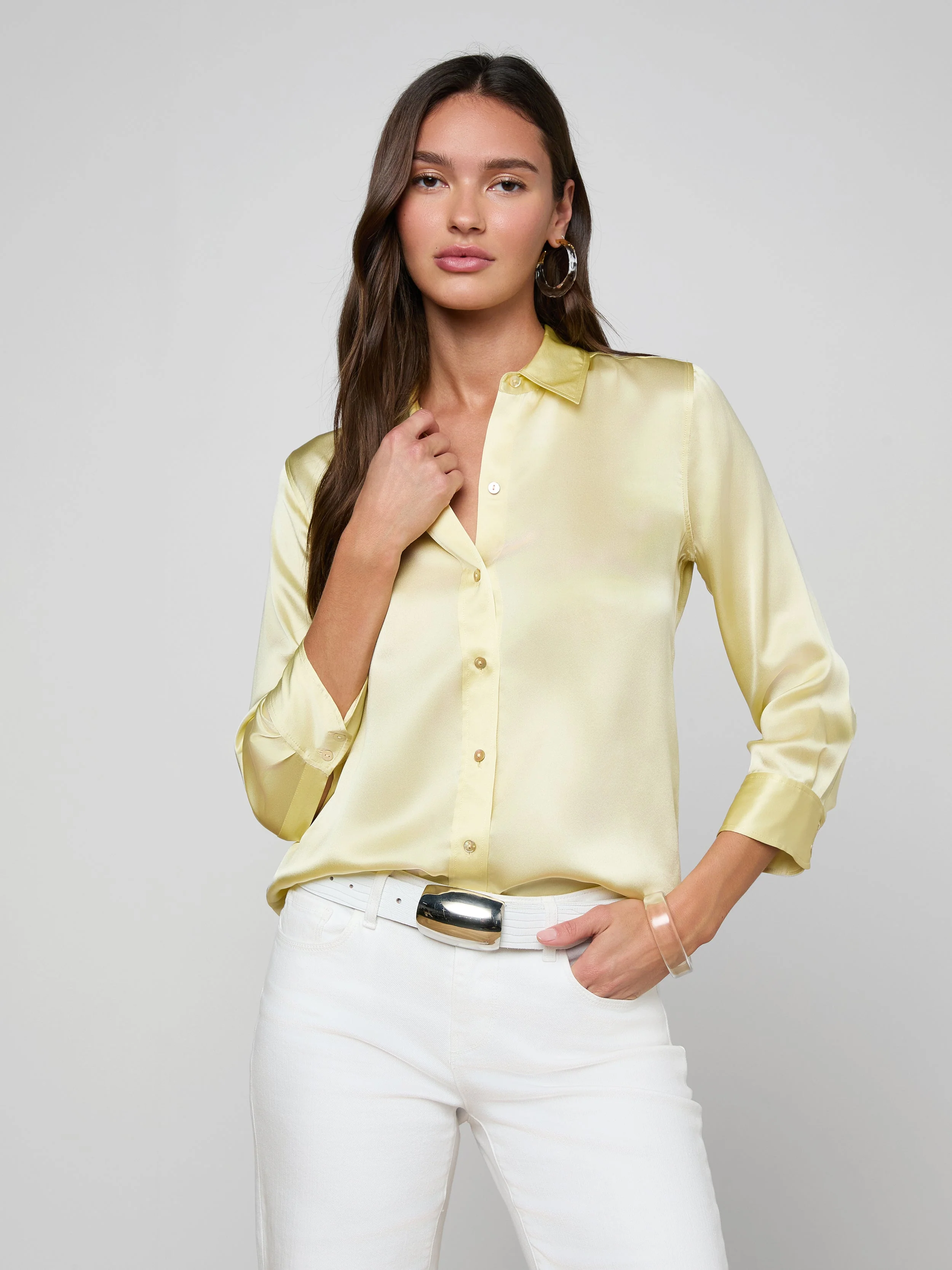 L'AGENCE - Dani Silk Blouse