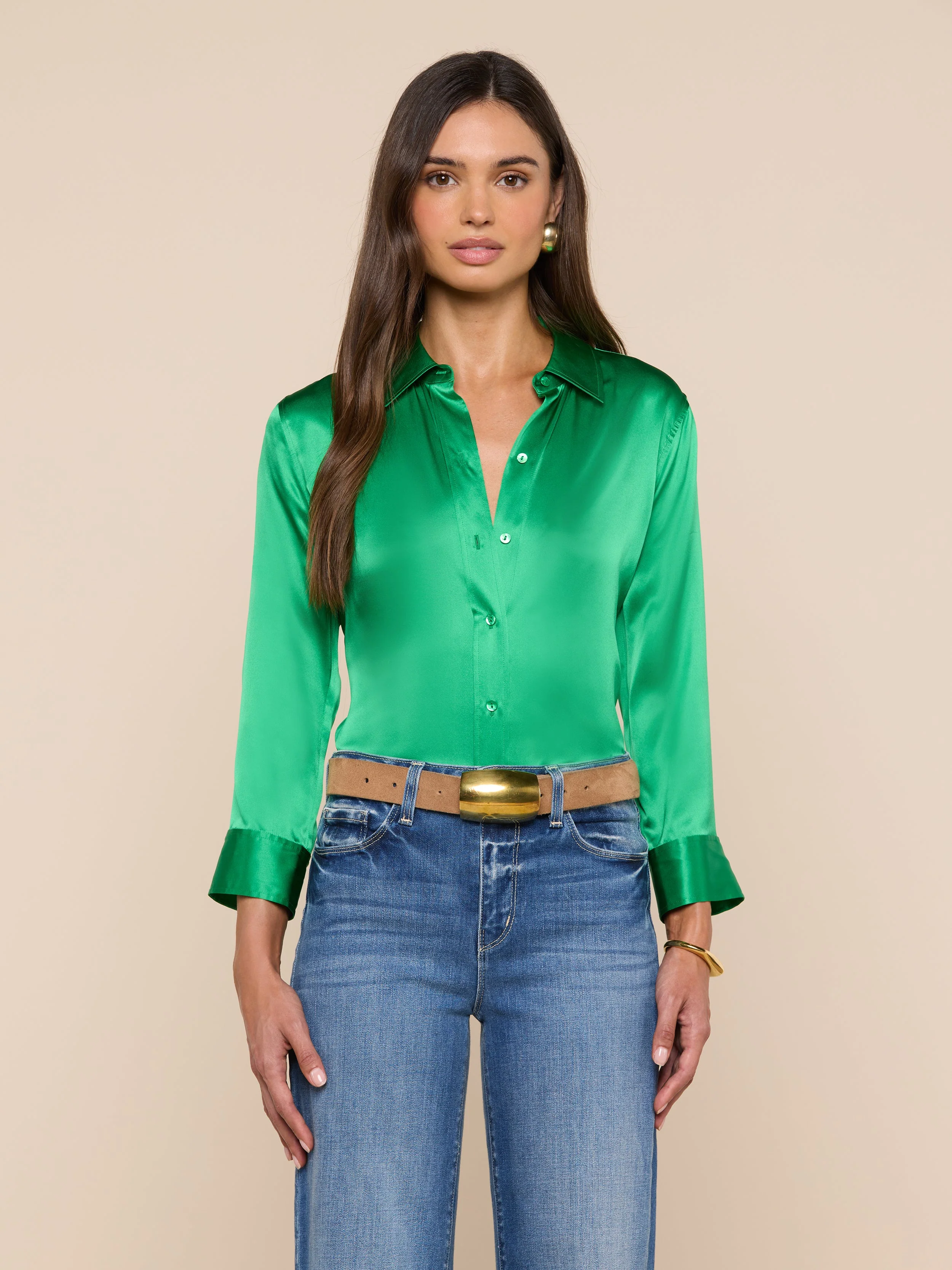 L'AGENCE - Dani Silk Blouse