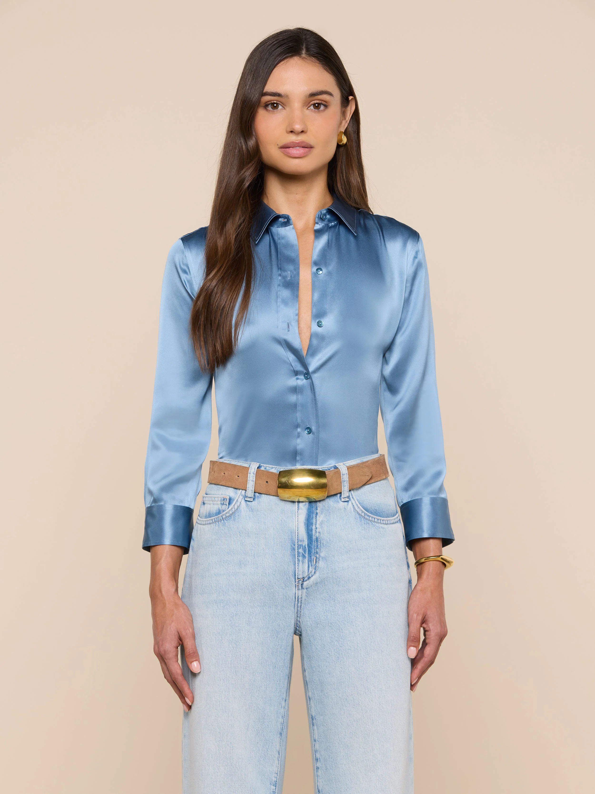 L'AGENCE - Dani Silk Blouse