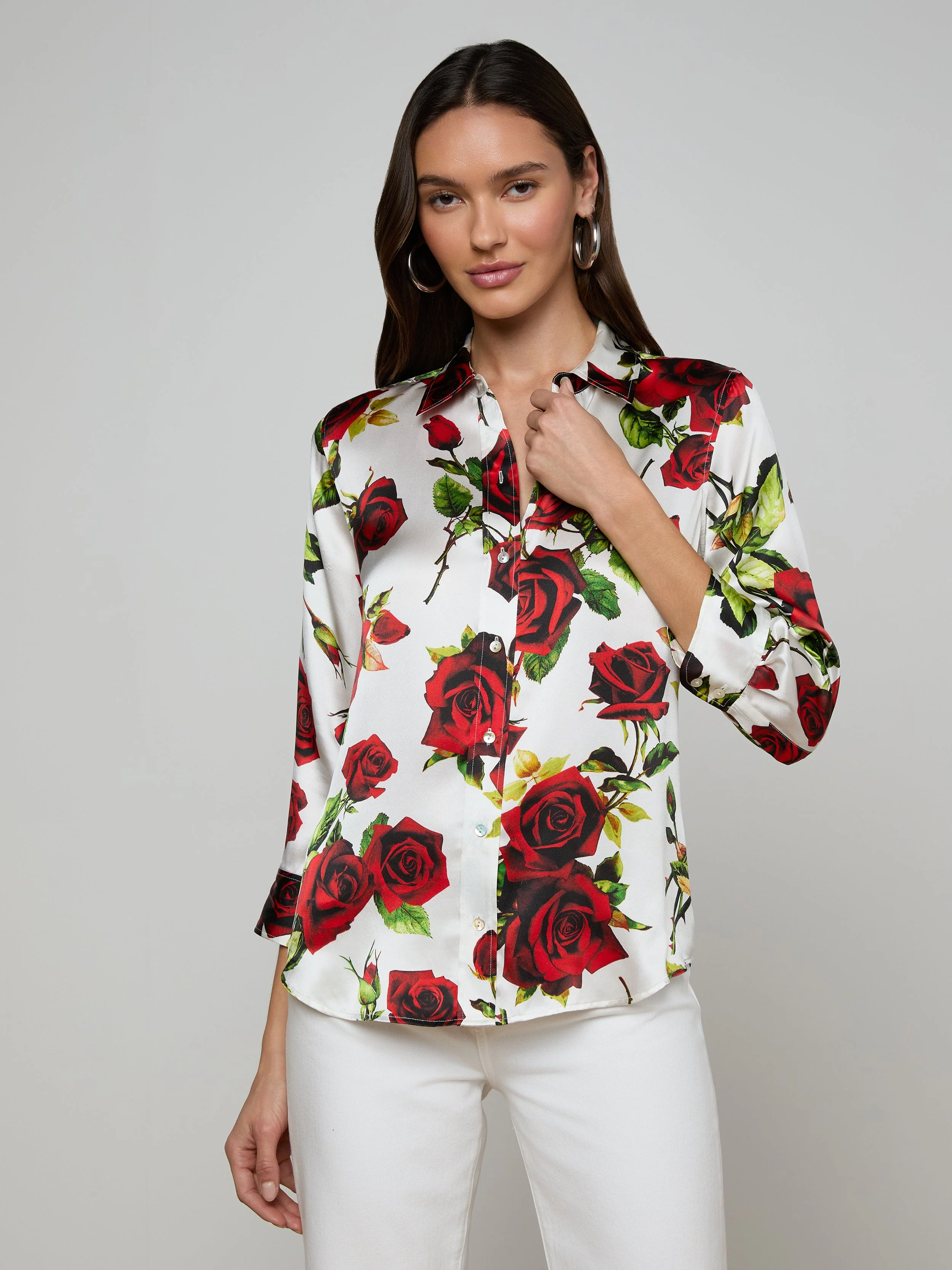 L'AGENCE - Dani Silk Blouse
