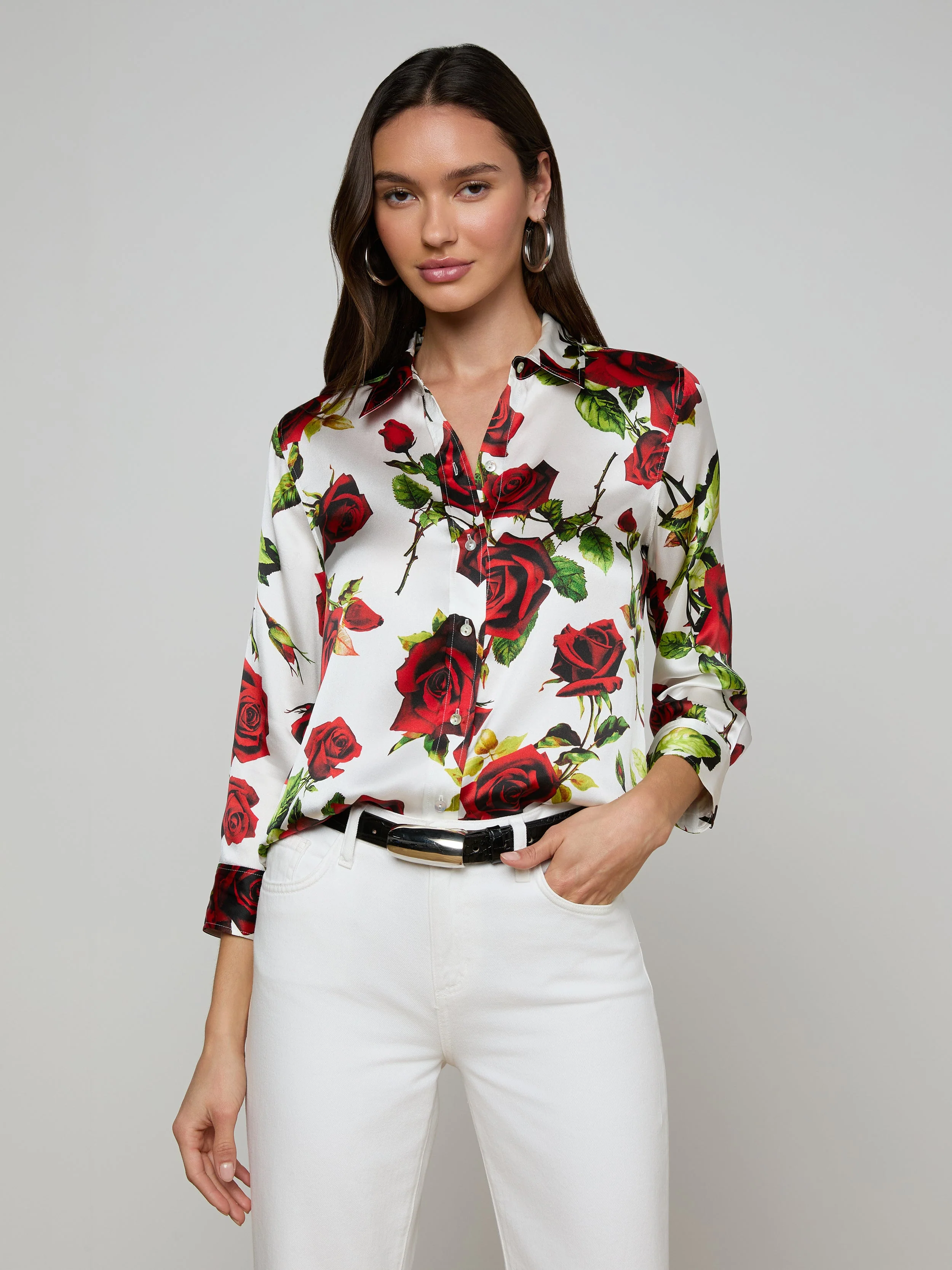 L'AGENCE - Dani Silk Blouse - Image 2