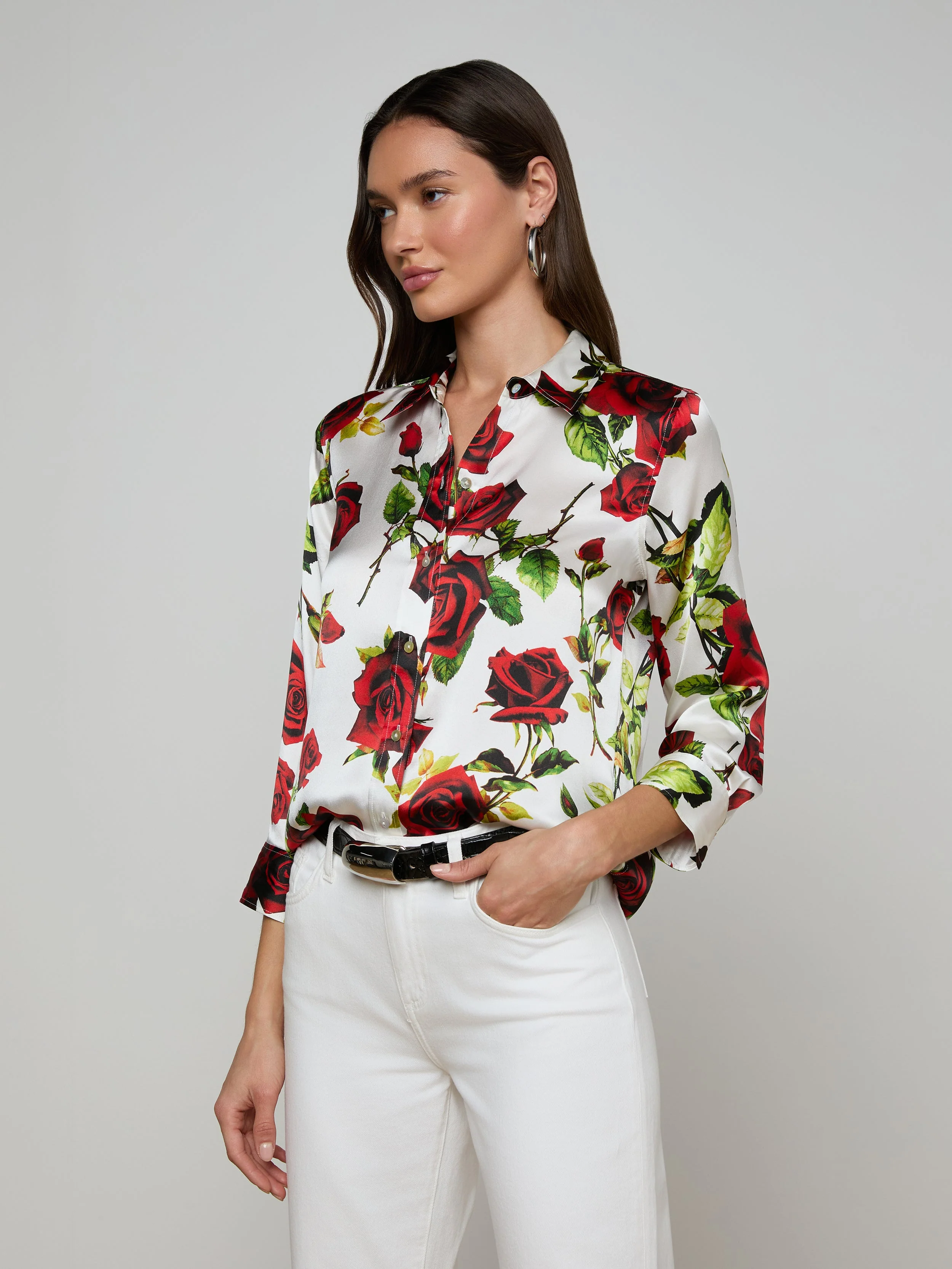 L'AGENCE - Dani Silk Blouse - Image 3