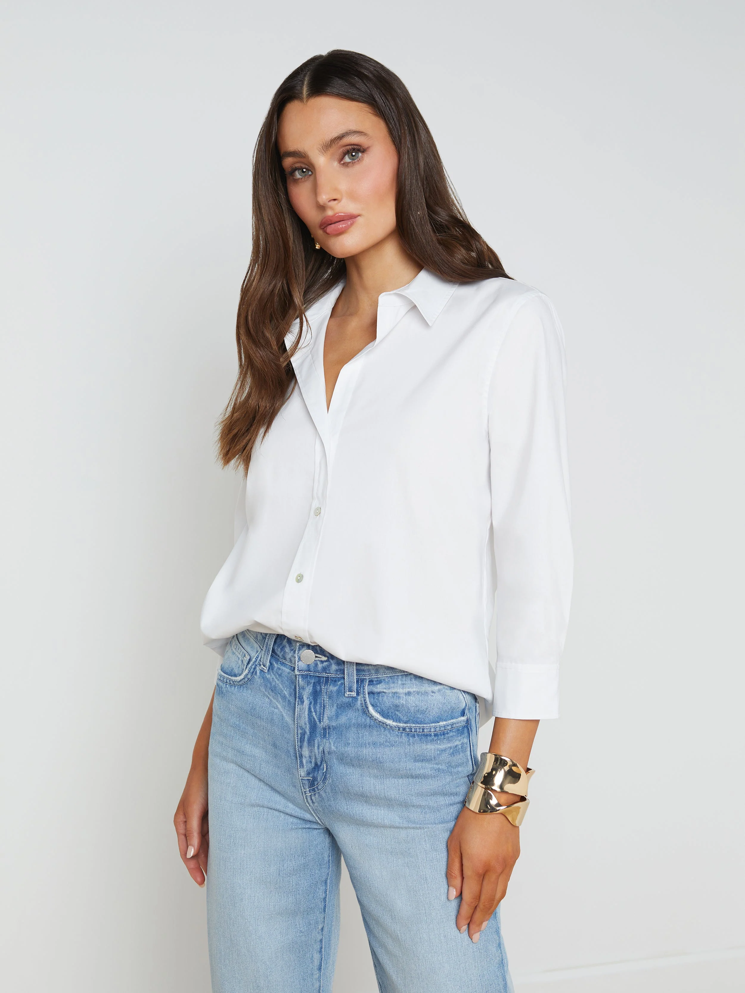 L'AGENCE - Daniella Cotton - Blend Blouse