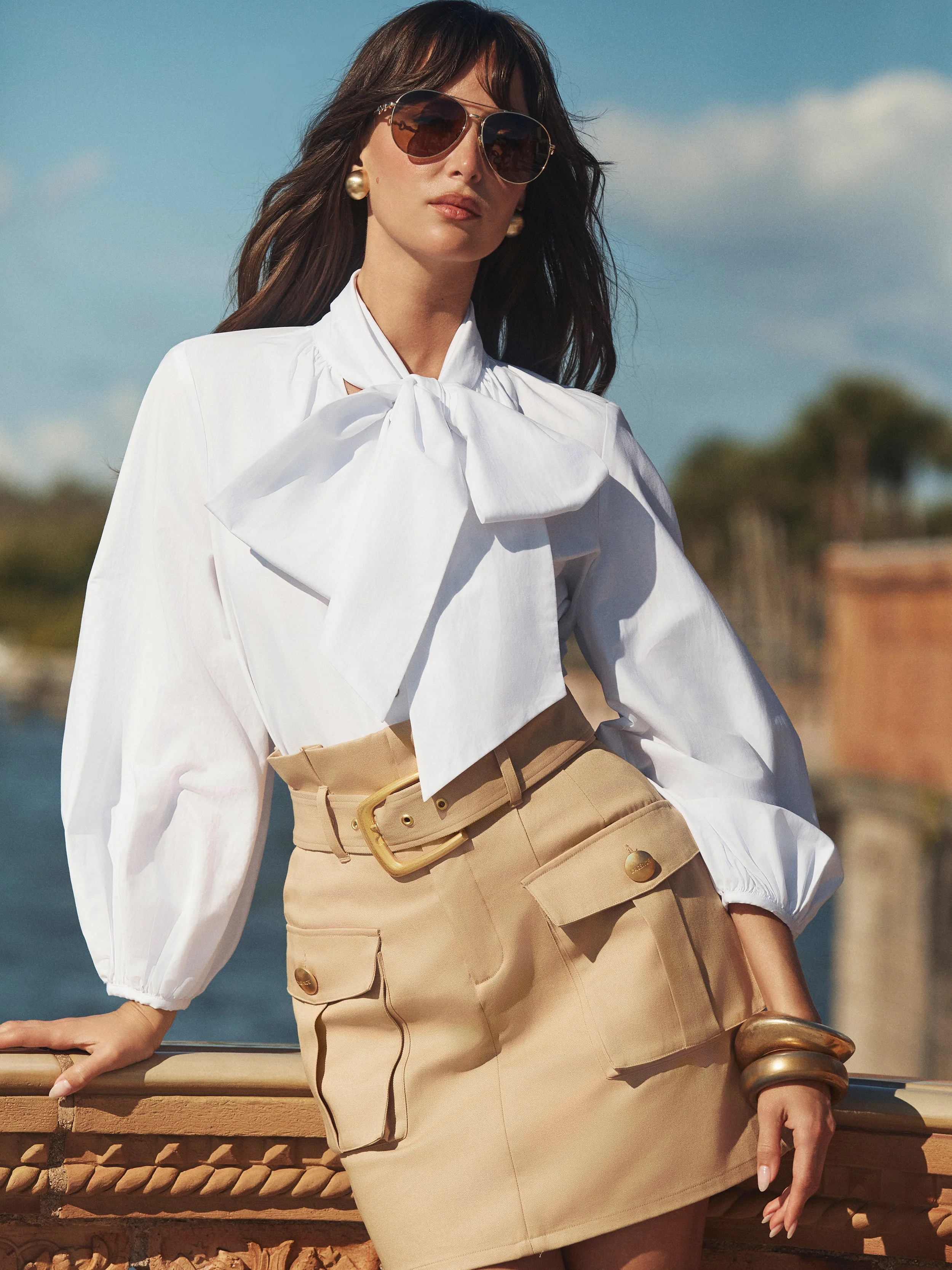 L'AGENCE - Deon Tie - Neck Blouse - Image 2